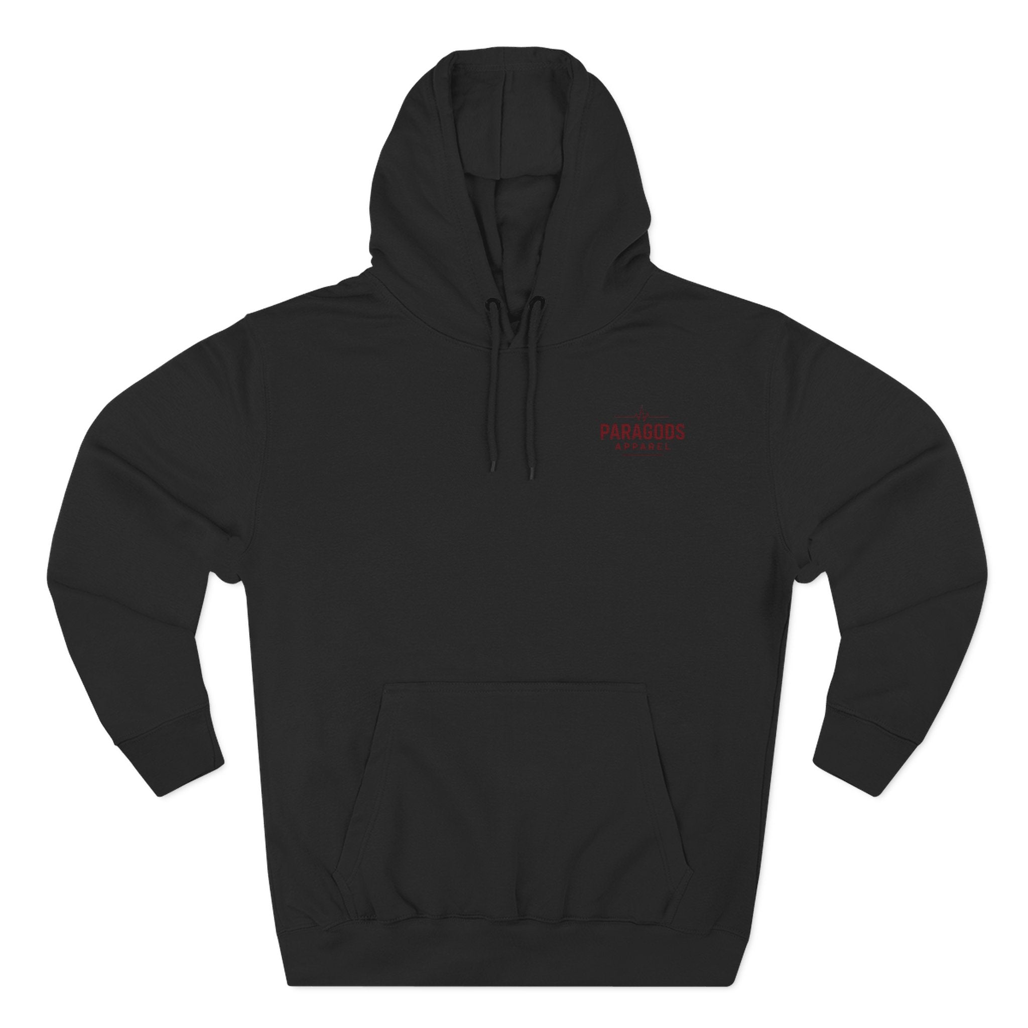 Three-Panel Fleece Hoodie - EMS-CAFFEINATE, DIB, REPEAT Design