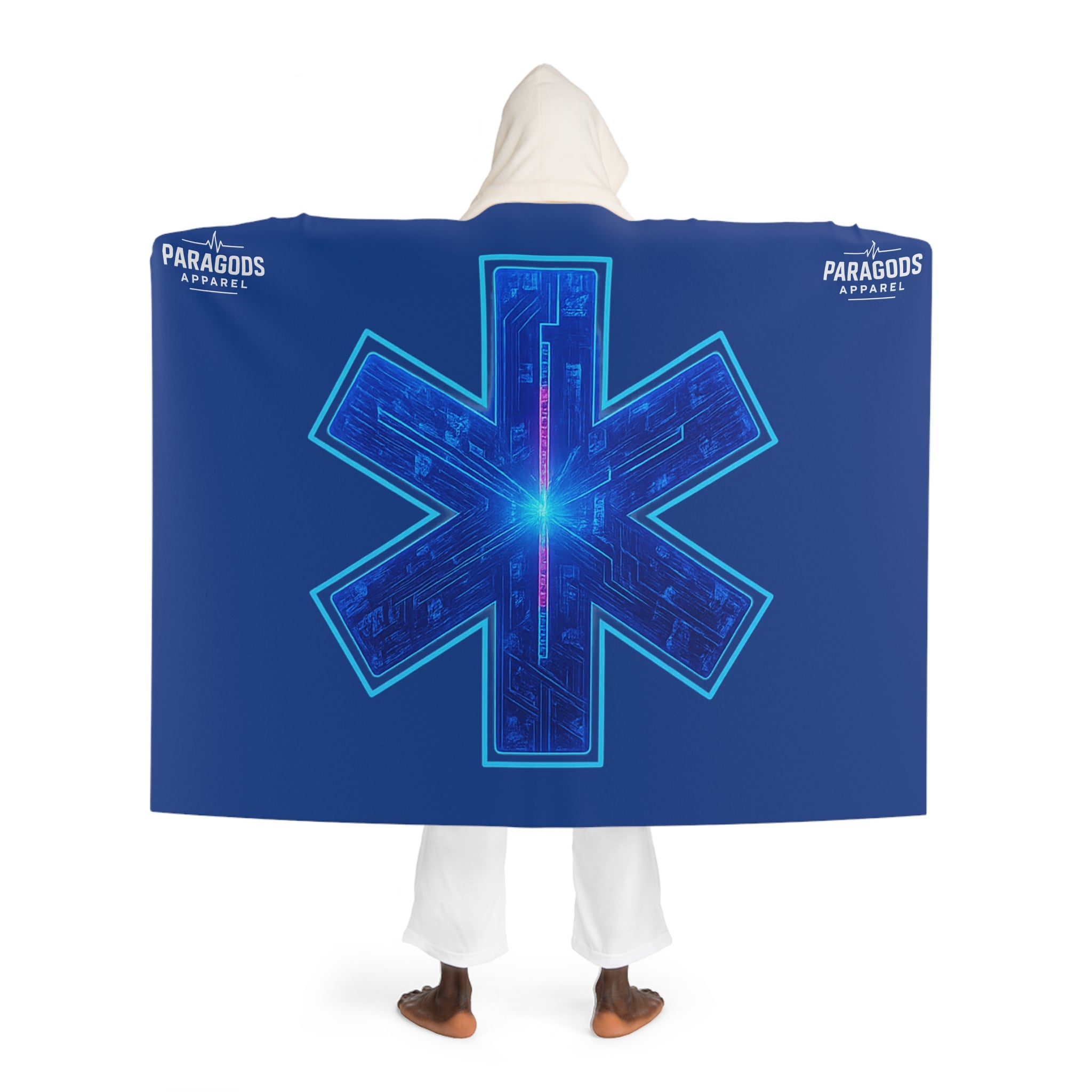 Paragods Ambulance Cozy Sherpa Fleece Blanket Hoodie