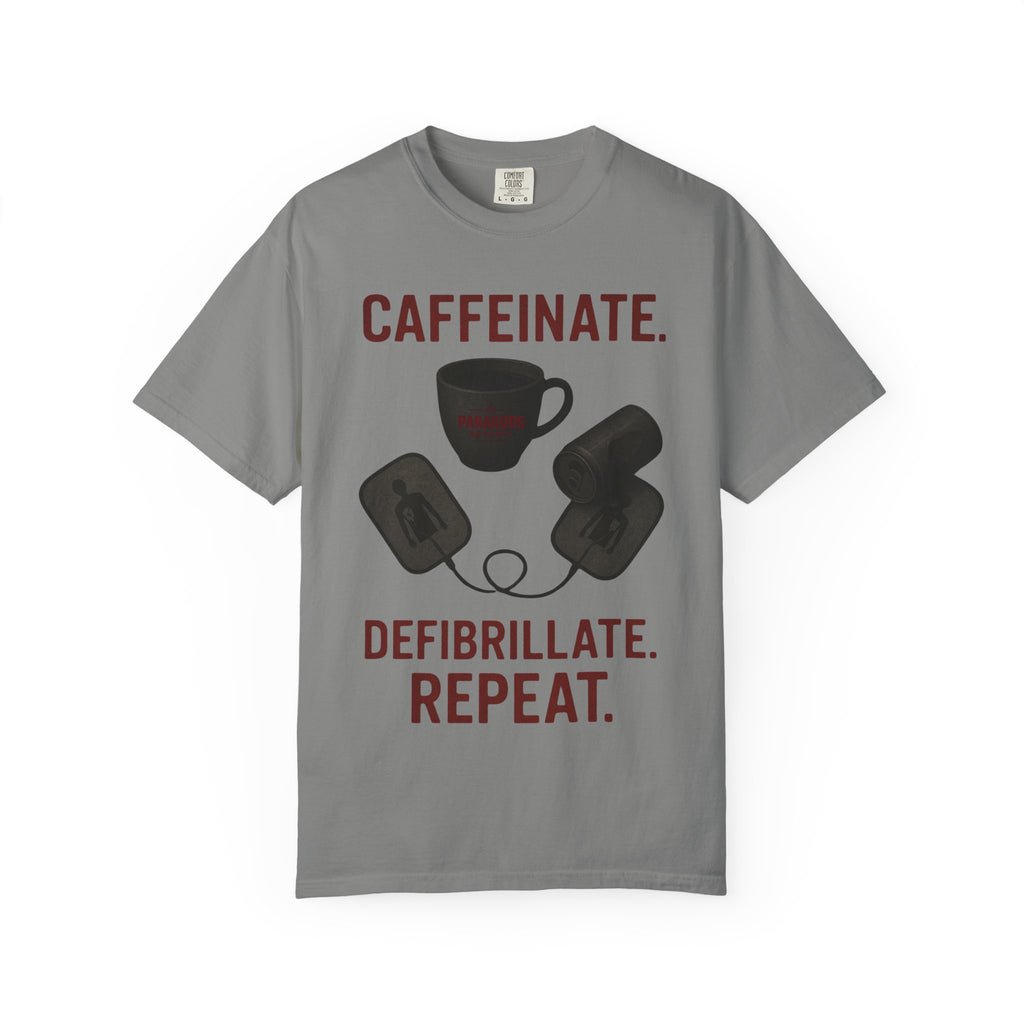 EMS Caffeinate Defibrillate Repeat Unisex T-shirt