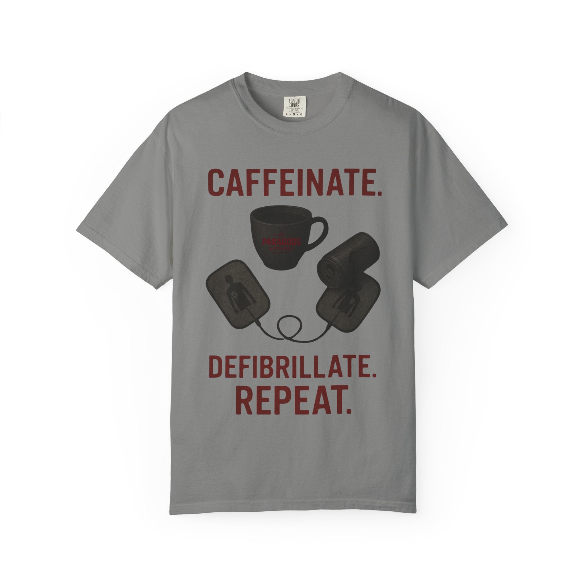 EMS Caffeinate Defibrillate Repeat Unisex T-shirt