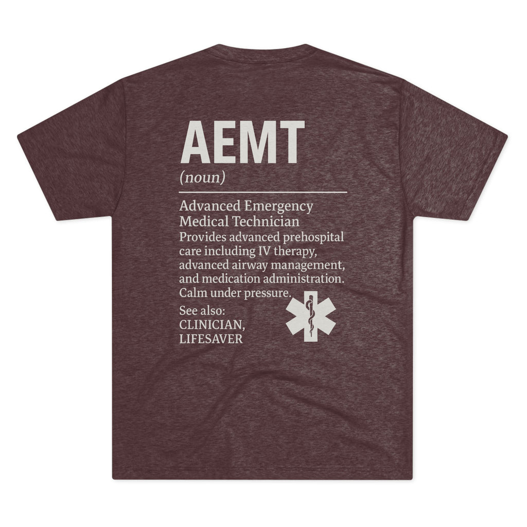 Advanced Emergency Medical Technician Tribute Tee, Healthcare Worker Gift, Paramedic Apparel, First Responder Shirt, EMS Pride T-Shirt