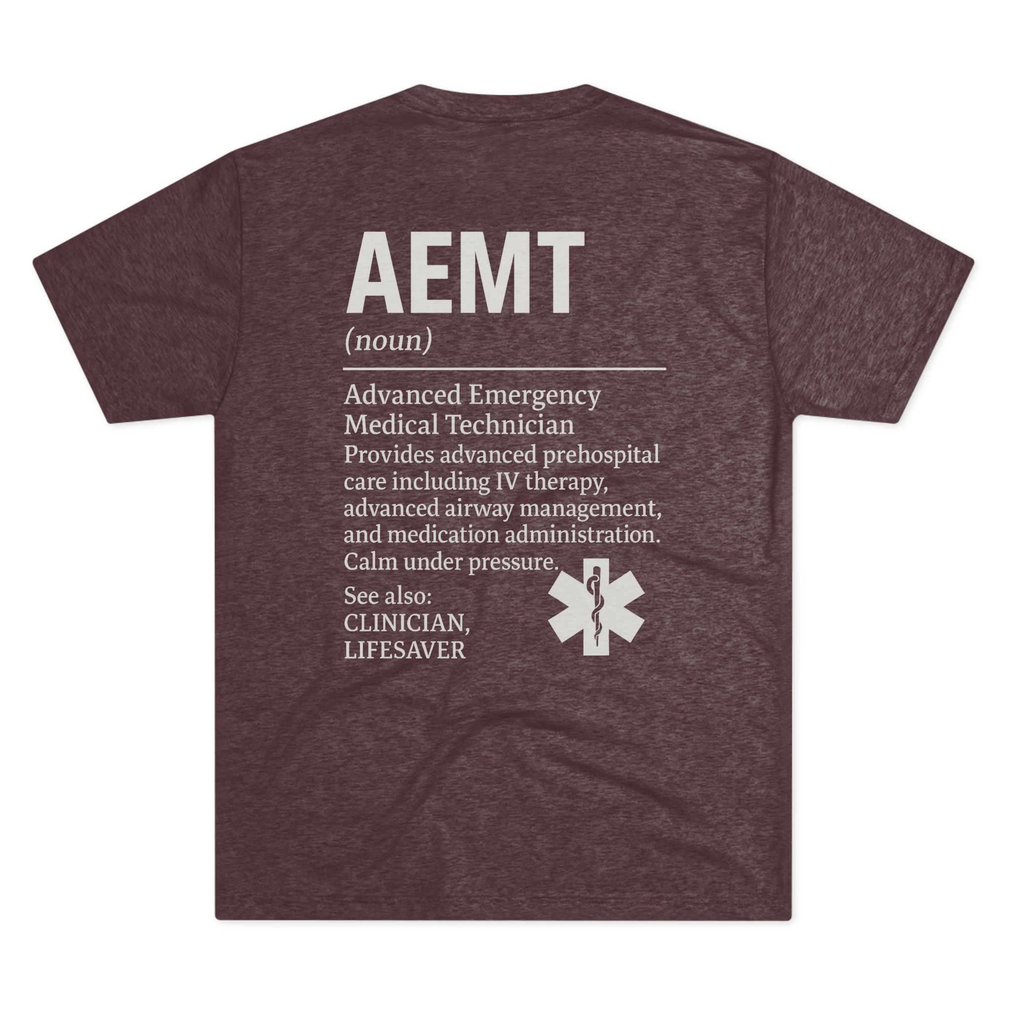 Advanced Emergency Medical Technician Tribute Tee, Healthcare Worker Gift, Paramedic Apparel, First Responder Shirt, EMS Pride T-Shirt