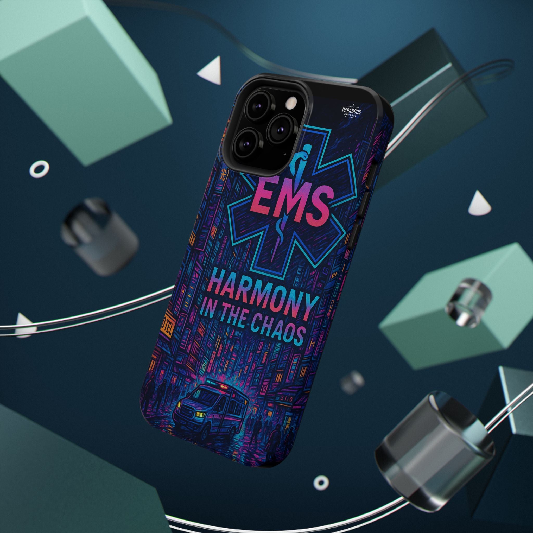 EMS Harmony in the Chaos Impact-Resistant Phone Case, Emergency Services Gift, Durable Phone Cover, Medic Accessories, EMT Merchandise