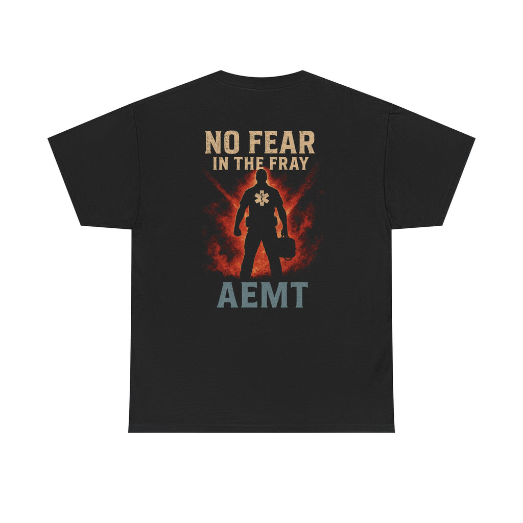 No Fear Heavy Cotton Tee for First Responders, Unisex T-Shirt, Emergency Medical Tee, Gift for EMTs, Casual Everyday Wear