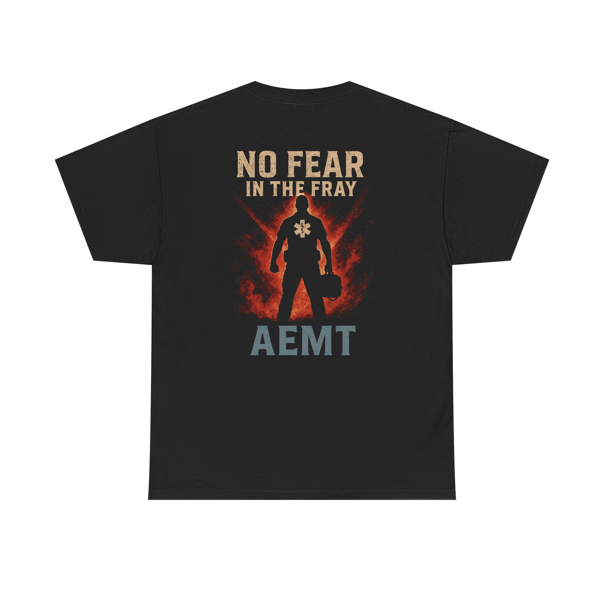 No Fear Heavy Cotton Tee for First Responders, Unisex T-Shirt, Emergency Medical Tee, Gift for EMTs, Casual Everyday Wear
