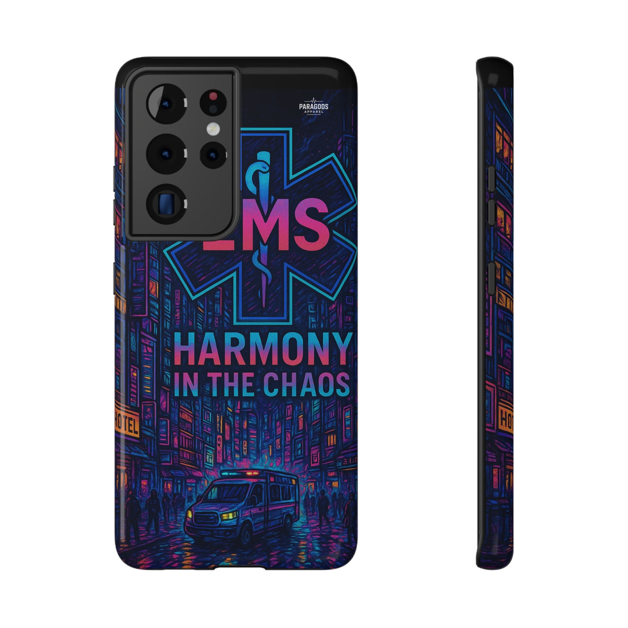EMS Harmony in the Chaos Impact-Resistant Phone Case, Emergency Services Gift, Durable Phone Cover, Medic Accessories, EMT Merchandise