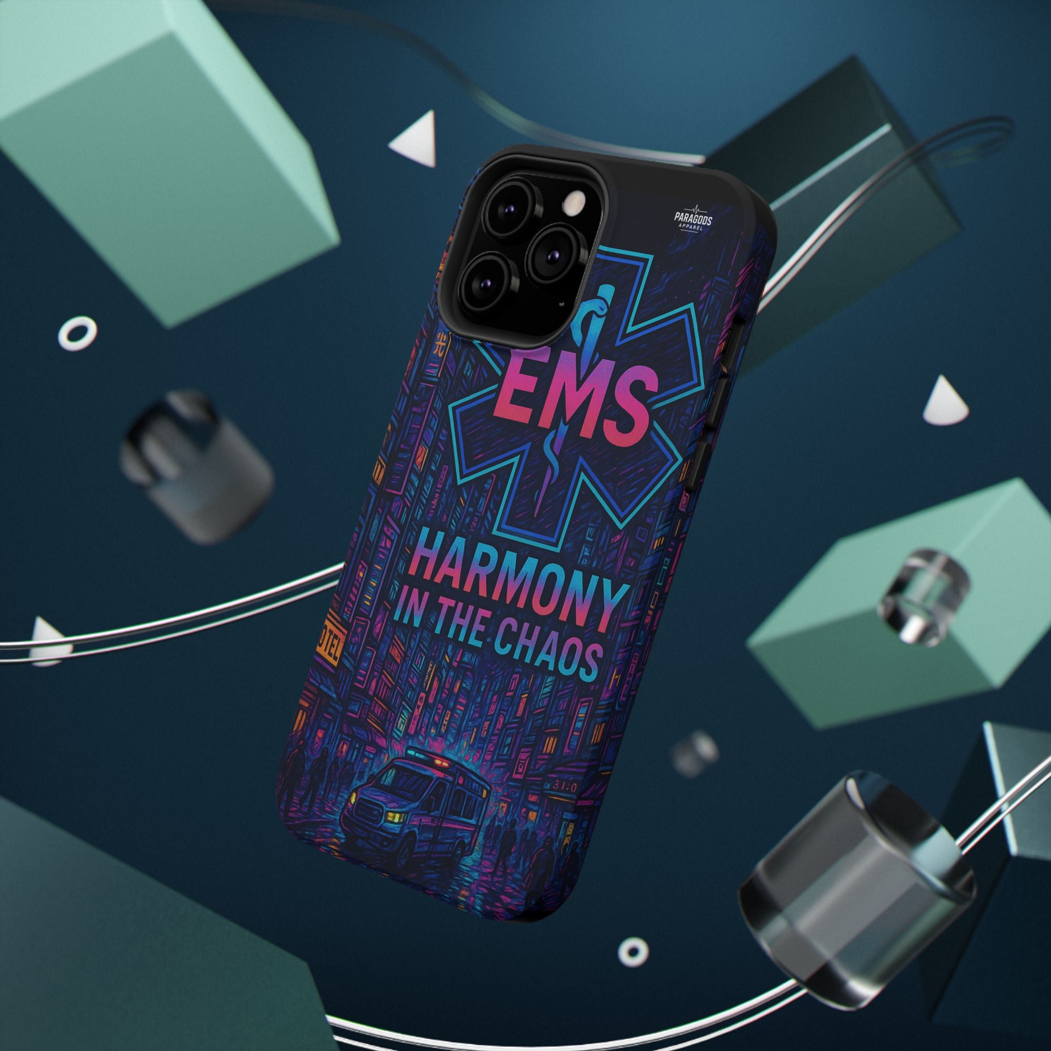 EMS Harmony in the Chaos Impact-Resistant Phone Case, Emergency Services Gift, Durable Phone Cover, Medic Accessories, EMT Merchandise