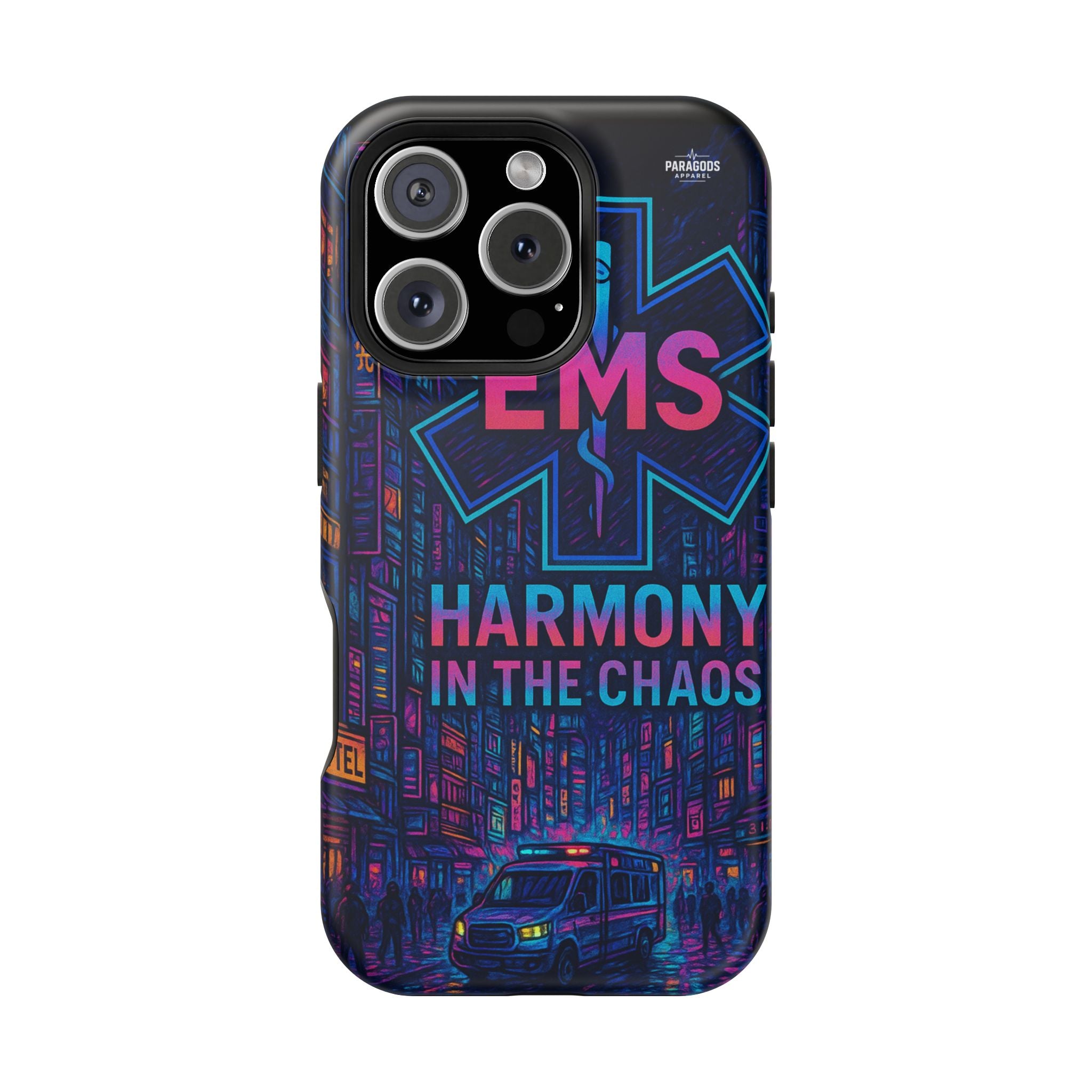 EMS Harmony in the Chaos Impact-Resistant Phone Case, Emergency Services Gift, Durable Phone Cover, Medic Accessories, EMT Merchandise
