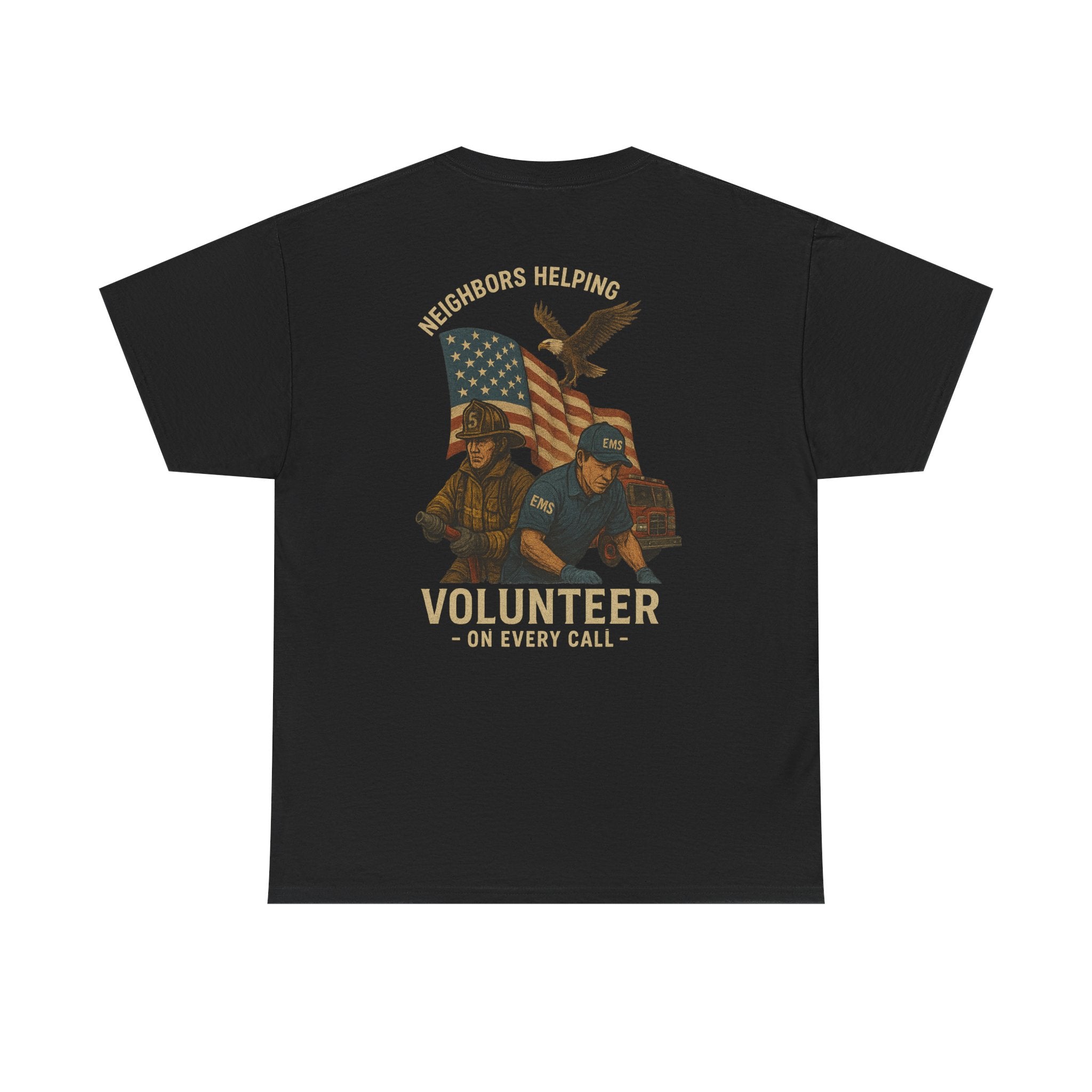 Neighbors Helping, Volunteer Spirit, Patriotic Shirt for Community Heroes, Gift for First Responders