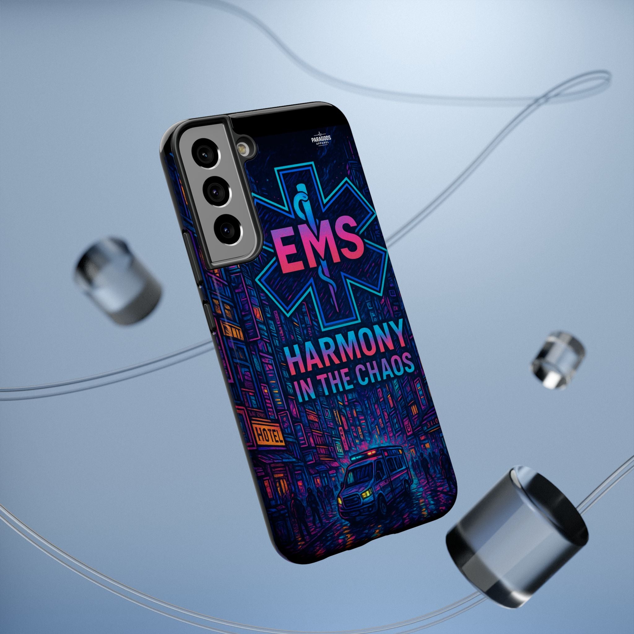 EMS Harmony in the Chaos Impact-Resistant Phone Case, Emergency Services Gift, Durable Phone Cover, Medic Accessories, EMT Merchandise