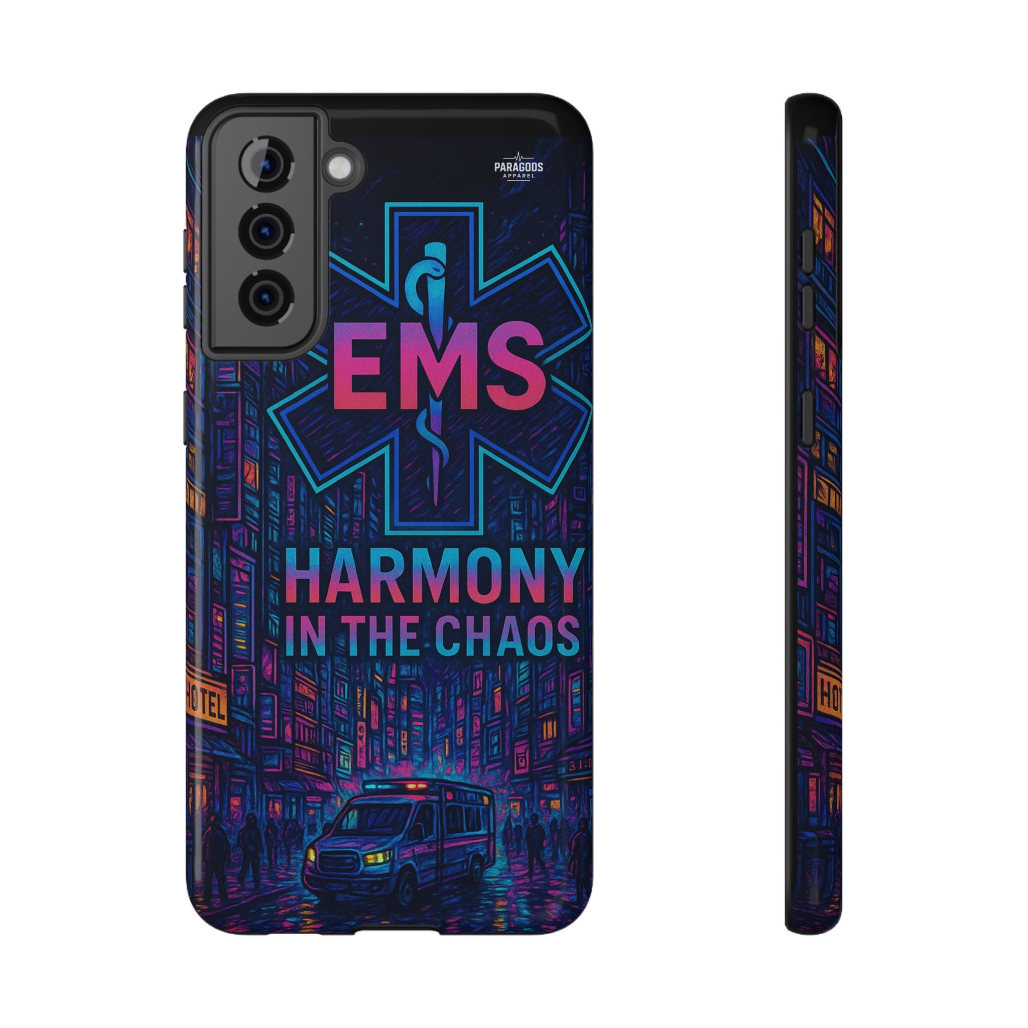 EMS Harmony in the Chaos Impact-Resistant Phone Case, Emergency Services Gift, Durable Phone Cover, Medic Accessories, EMT Merchandise