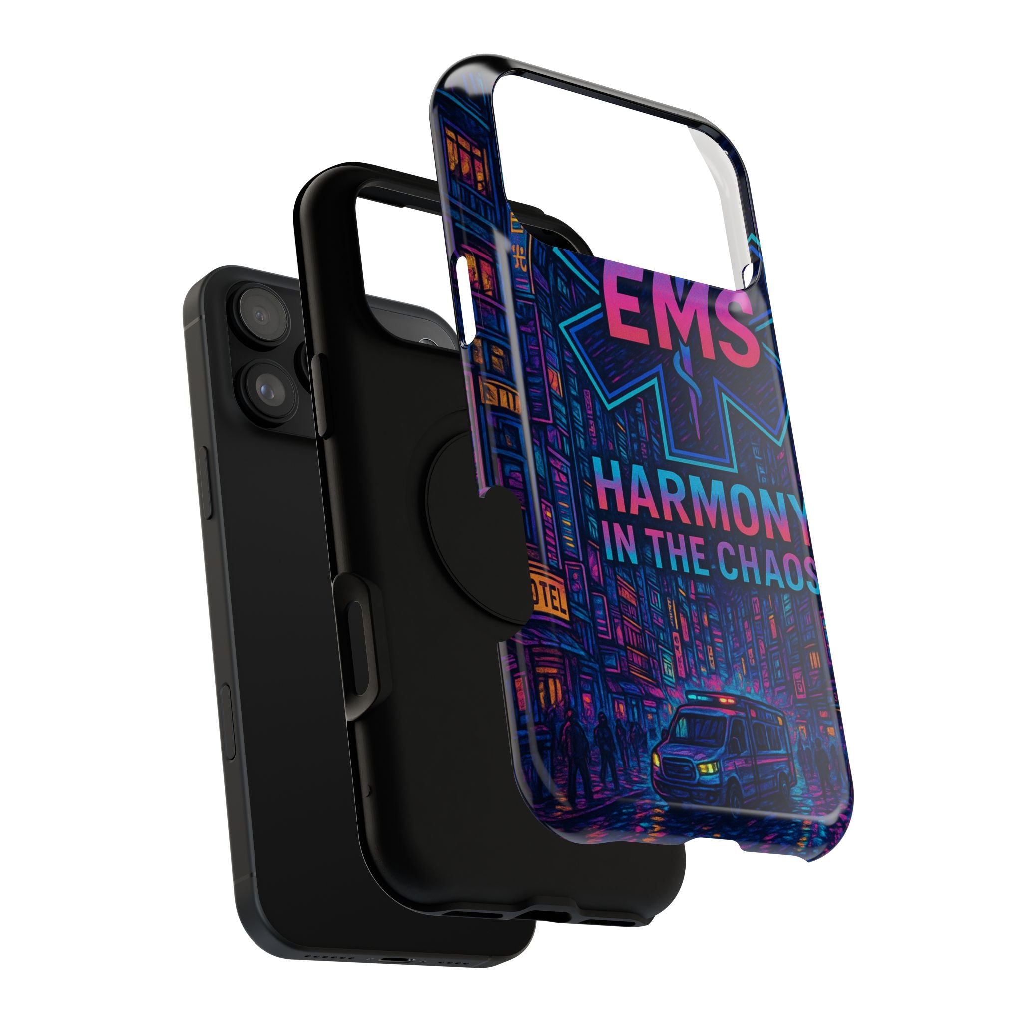 EMS Harmony in the Chaos Impact-Resistant Phone Case, Emergency Services Gift, Durable Phone Cover, Medic Accessories, EMT Merchandise