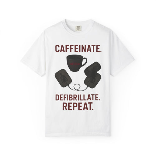 EMS Caffeinate Defibrillate Repeat Unisex T-shirt