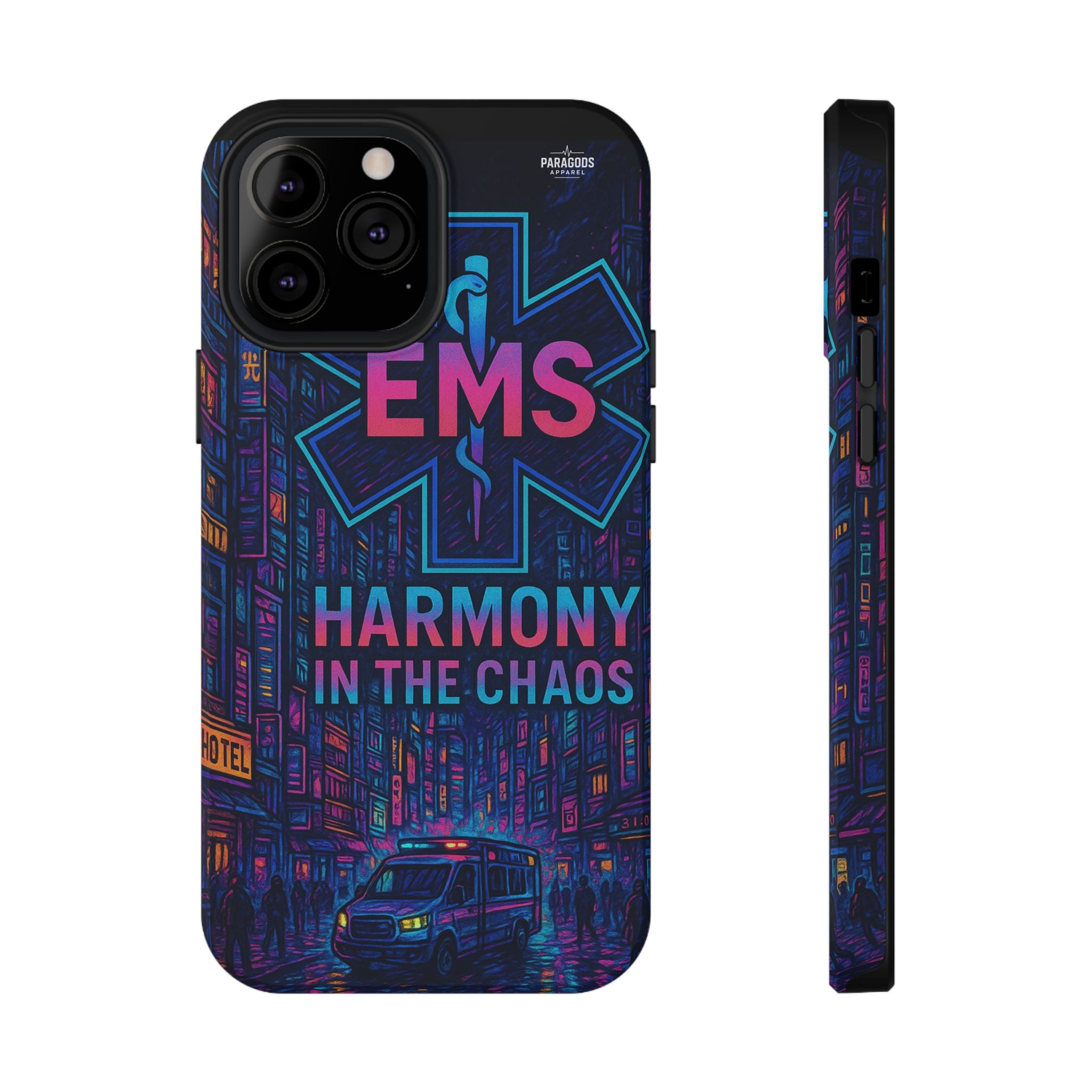 EMS Harmony in the Chaos Impact-Resistant Phone Case, Emergency Services Gift, Durable Phone Cover, Medic Accessories, EMT Merchandise