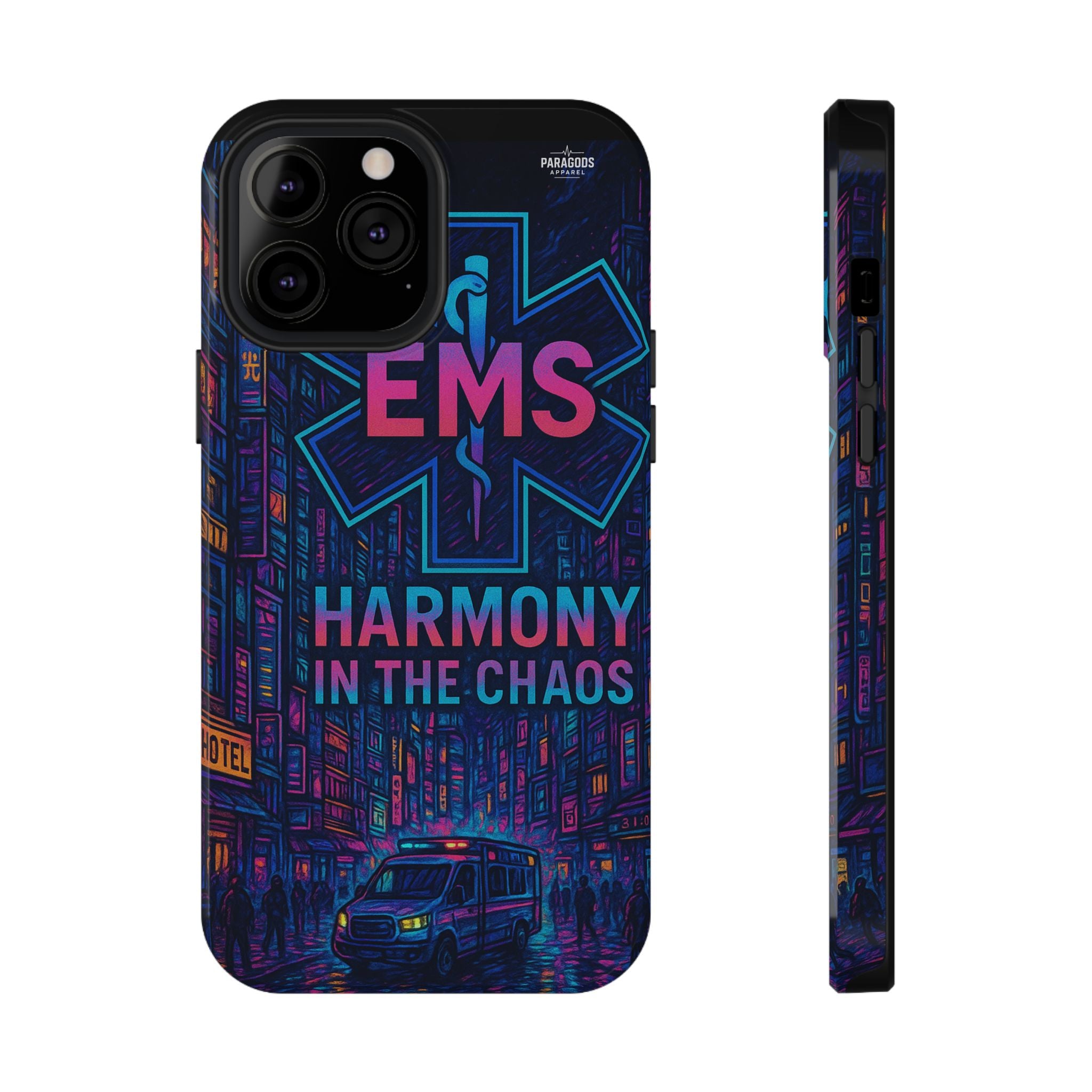 EMS Harmony in the Chaos Impact-Resistant Phone Case, Emergency Services Gift, Durable Phone Cover, Medic Accessories, EMT Merchandise