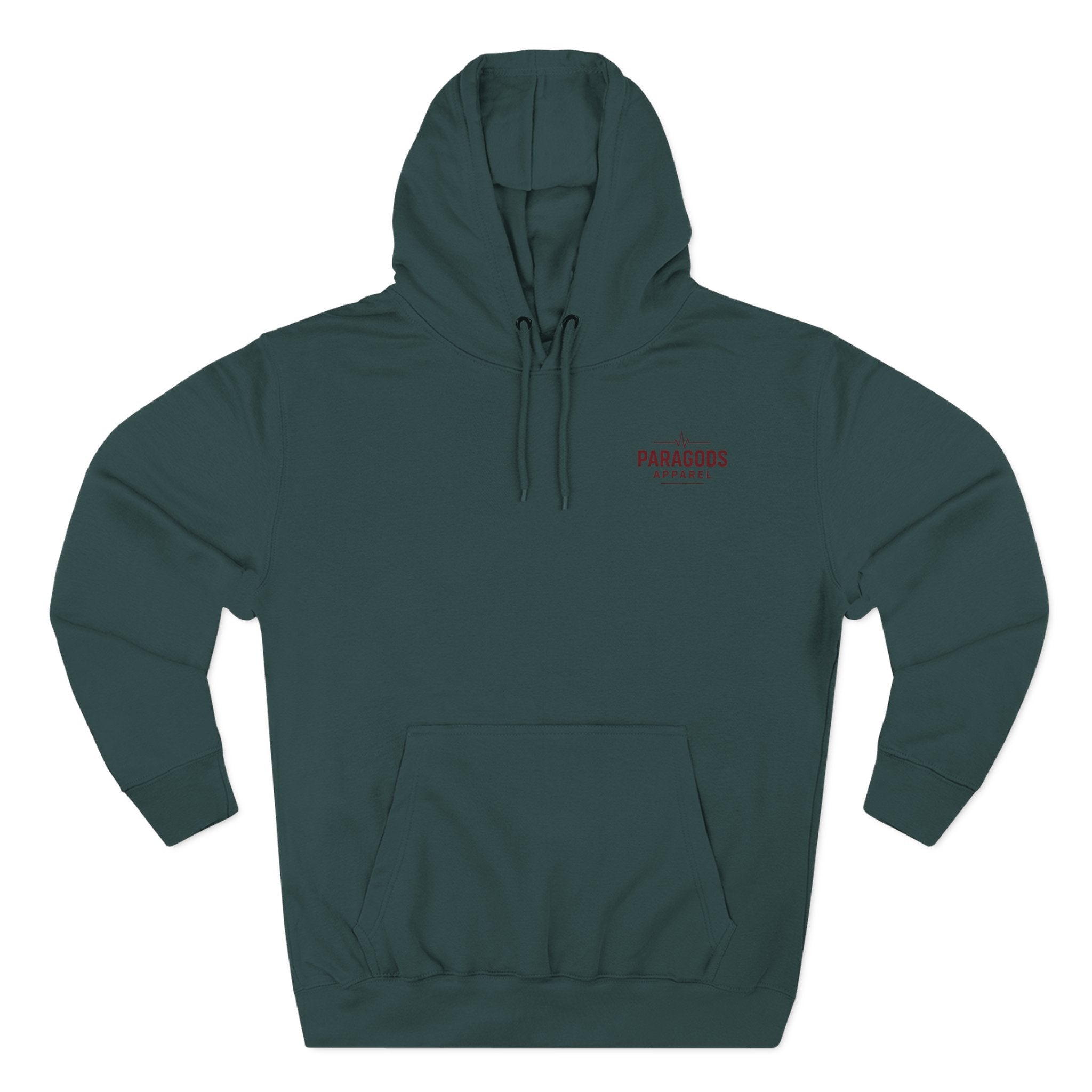 Three-Panel Fleece Hoodie - EMS-CAFFEINATE, DIB, REPEAT Design