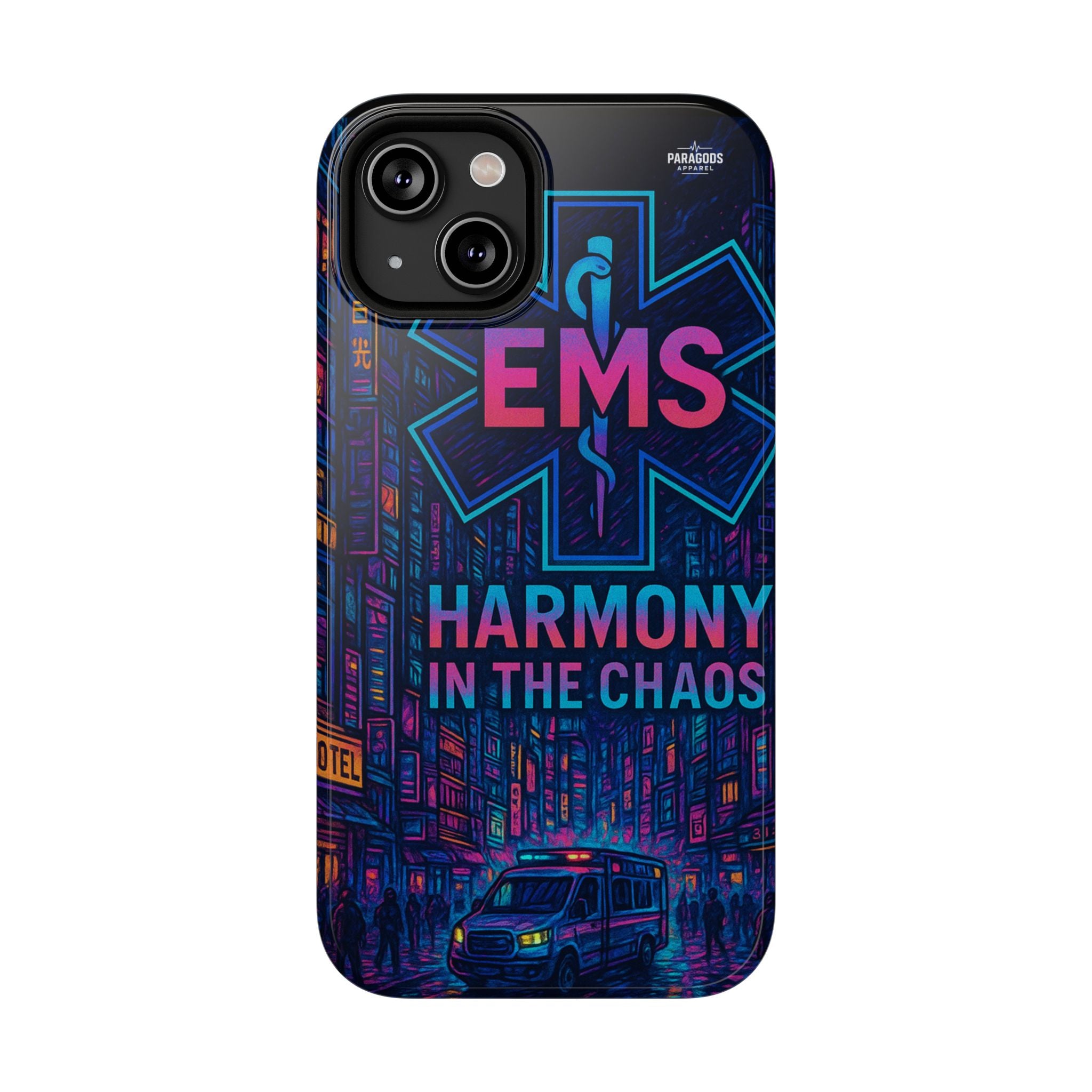 EMS Harmony in the Chaos Impact-Resistant Phone Case, Emergency Services Gift, Durable Phone Cover, Medic Accessories, EMT Merchandise