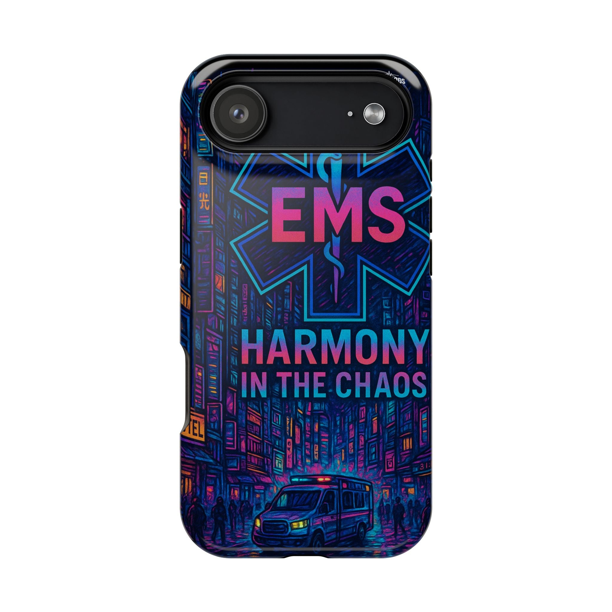 EMS Harmony in the Chaos Impact-Resistant Phone Case, Emergency Services Gift, Durable Phone Cover, Medic Accessories, EMT Merchandise