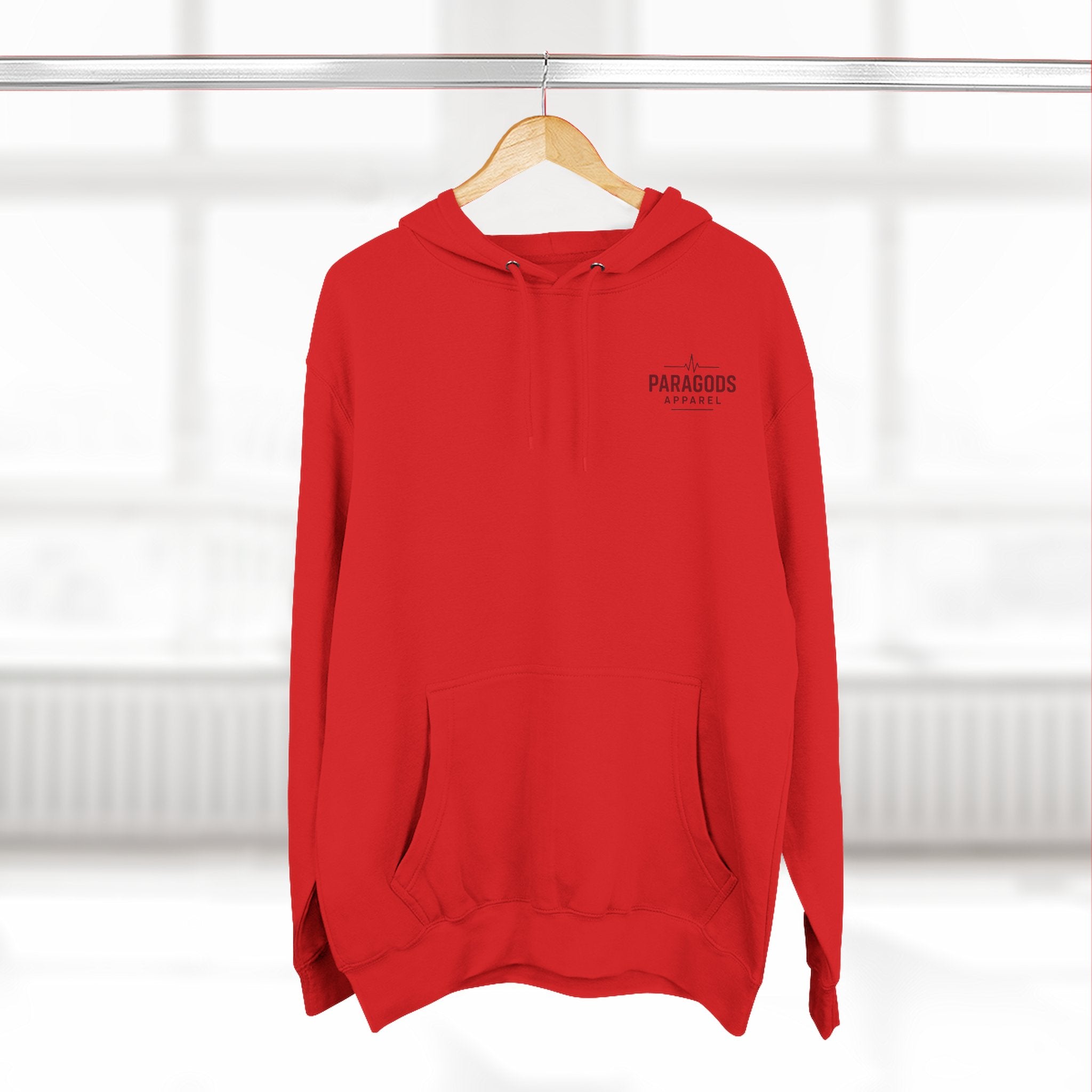 Three-Panel Fleece Hoodie - EMS-CAFFEINATE, DIB, REPEAT Design