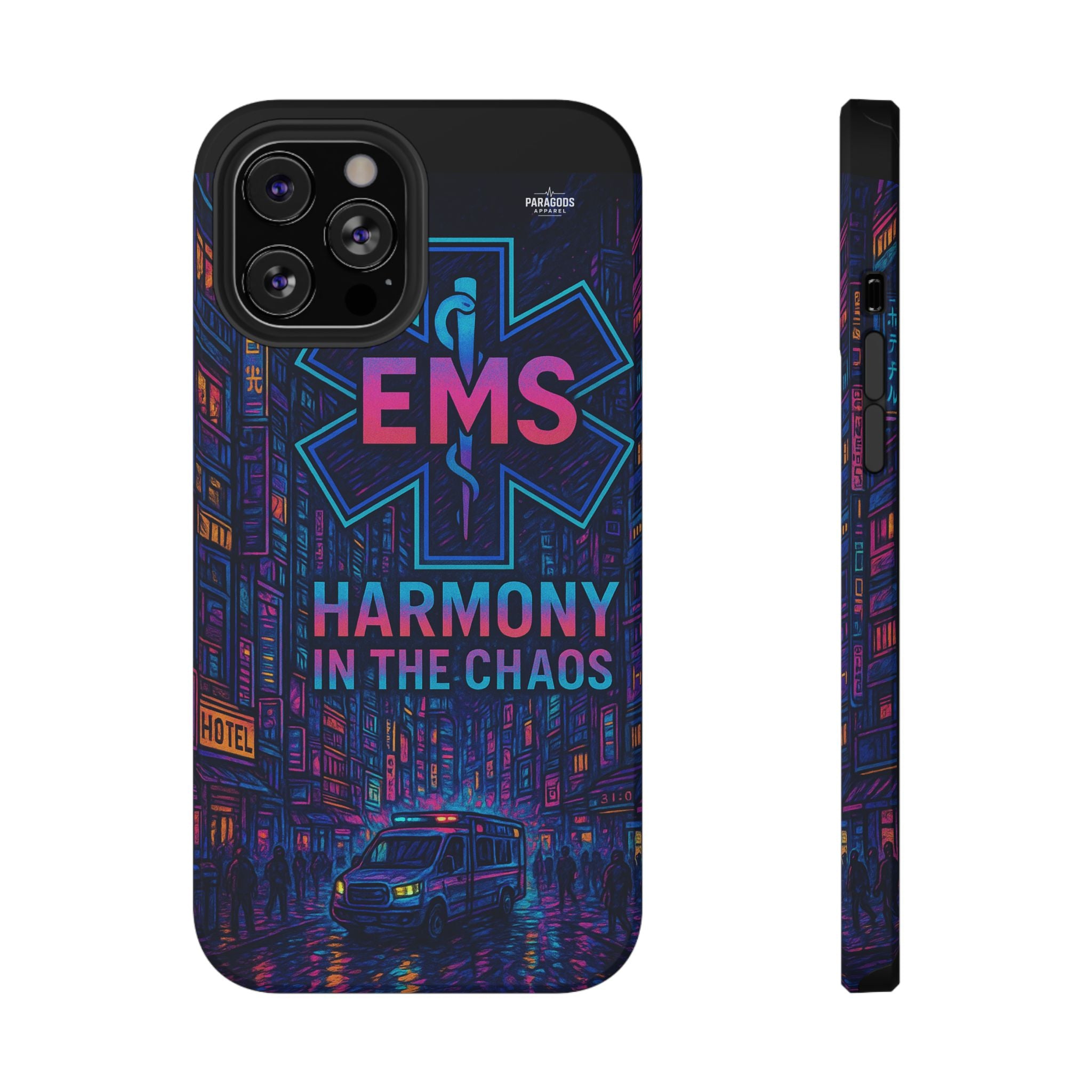 EMS Harmony in the Chaos Impact-Resistant Phone Case, Emergency Services Gift, Durable Phone Cover, Medic Accessories, EMT Merchandise