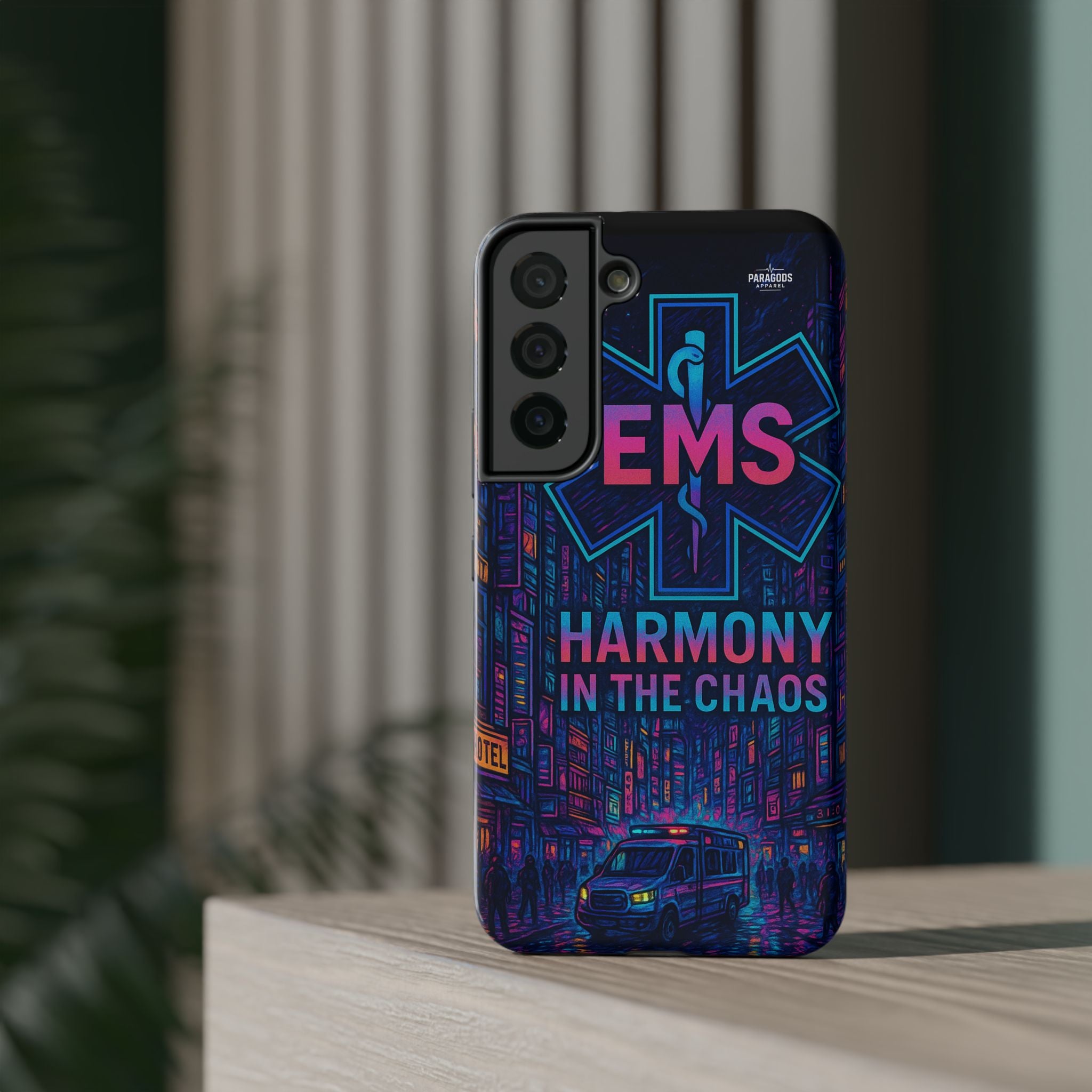 EMS Harmony in the Chaos Impact-Resistant Phone Case, Emergency Services Gift, Durable Phone Cover, Medic Accessories, EMT Merchandise
