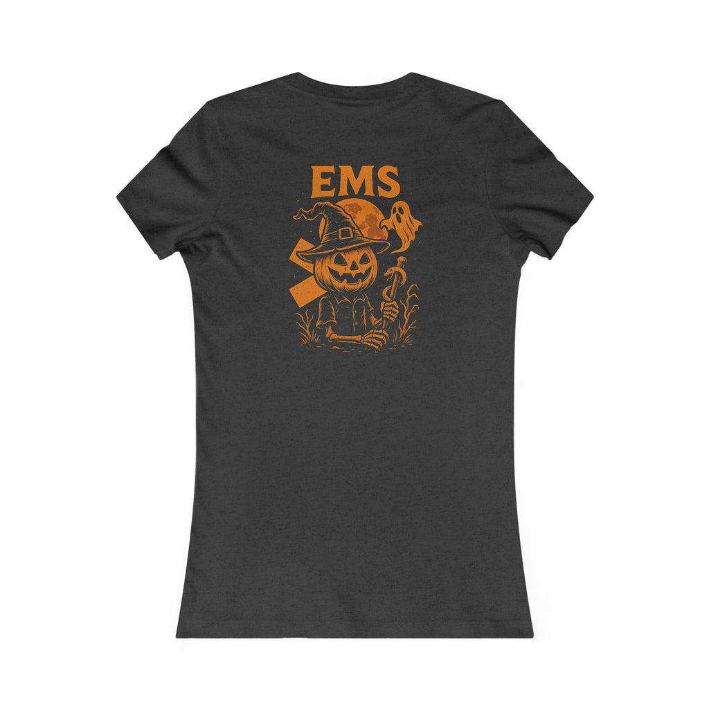 Womens EMS Halloween Tee - Quirky Humor Shirt for Creatives, DIY Enthusiasts, Gift for Crafters, Fun Graphic T-Shirt