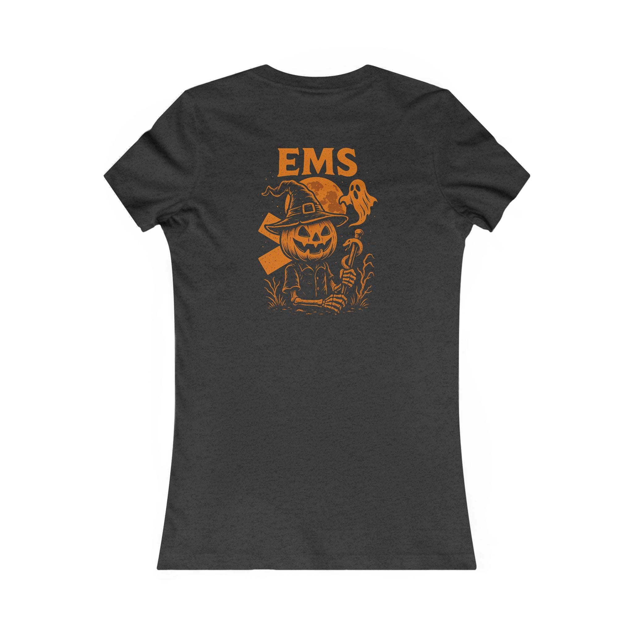 Womens EMS Halloween Tee - Quirky Humor Shirt for Creatives, DIY Enthusiasts, Gift for Crafters, Fun Graphic T-Shirt