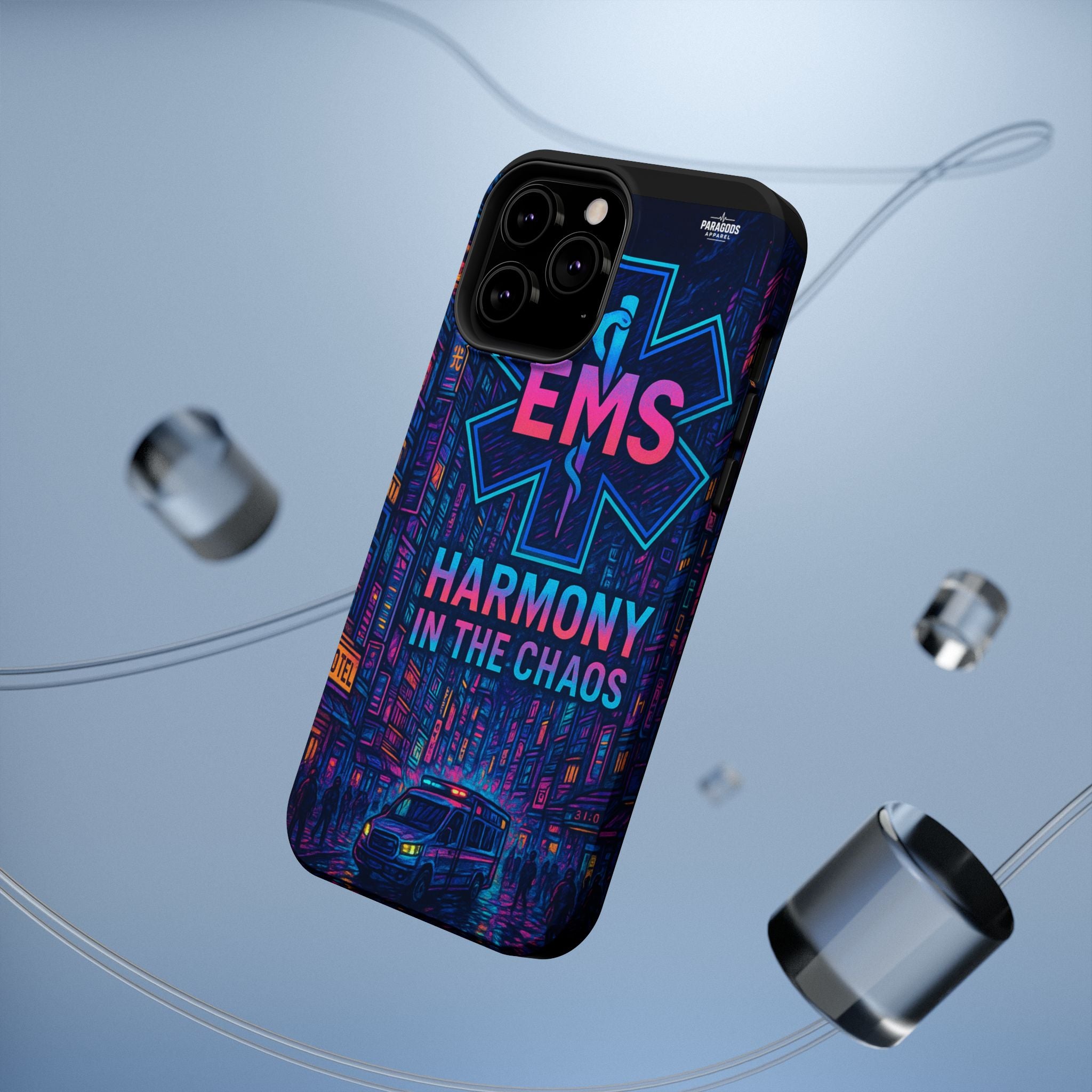 EMS Harmony in the Chaos Impact-Resistant Phone Case, Emergency Services Gift, Durable Phone Cover, Medic Accessories, EMT Merchandise
