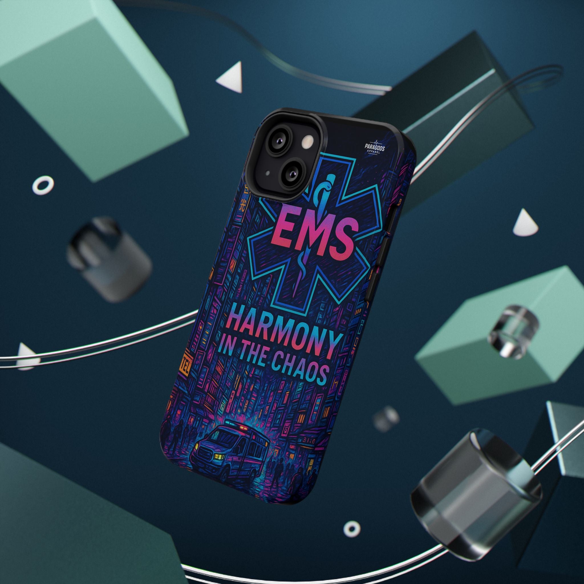 EMS Harmony in the Chaos Impact-Resistant Phone Case, Emergency Services Gift, Durable Phone Cover, Medic Accessories, EMT Merchandise