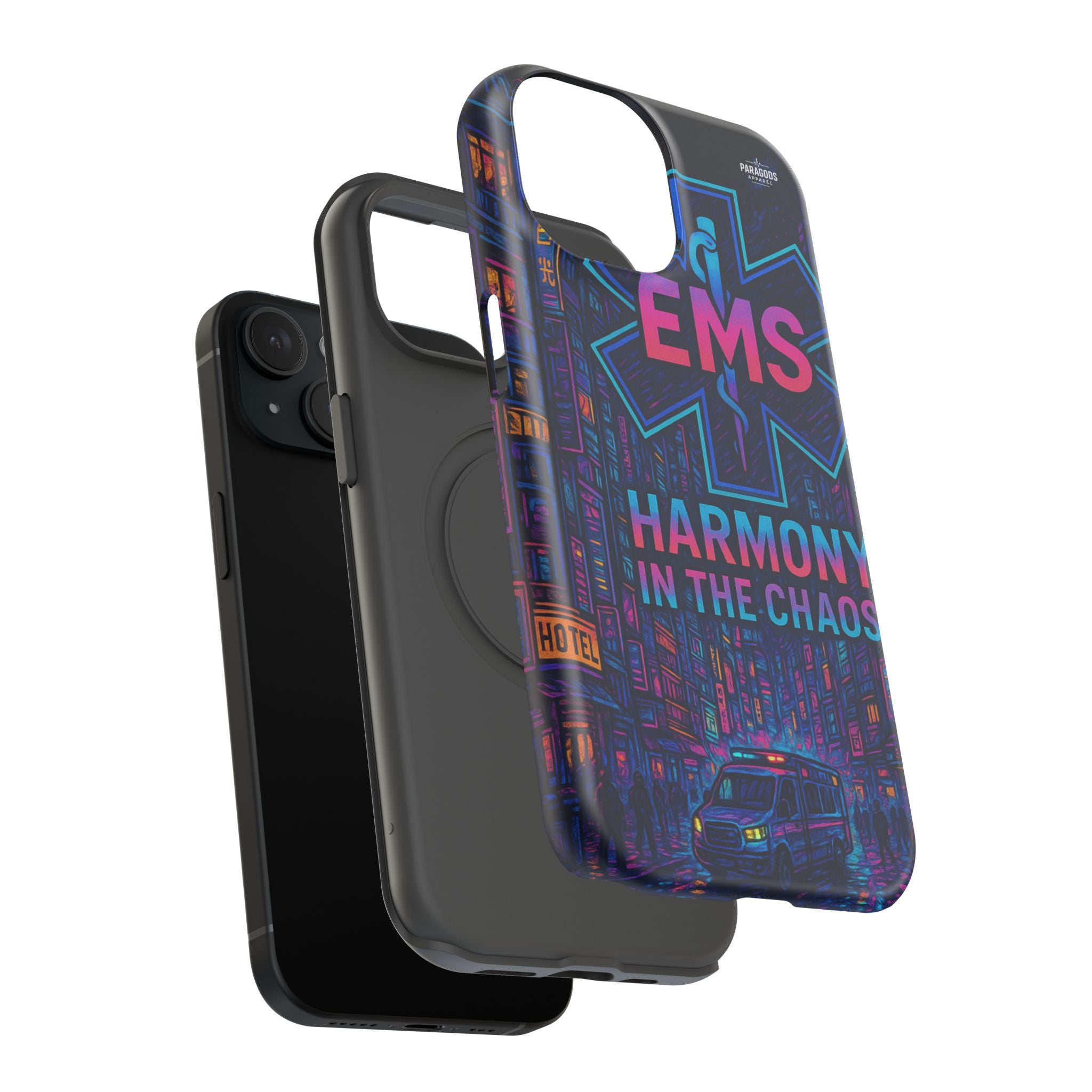 EMS Harmony in the Chaos Impact-Resistant Phone Case, Emergency Services Gift, Durable Phone Cover, Medic Accessories, EMT Merchandise