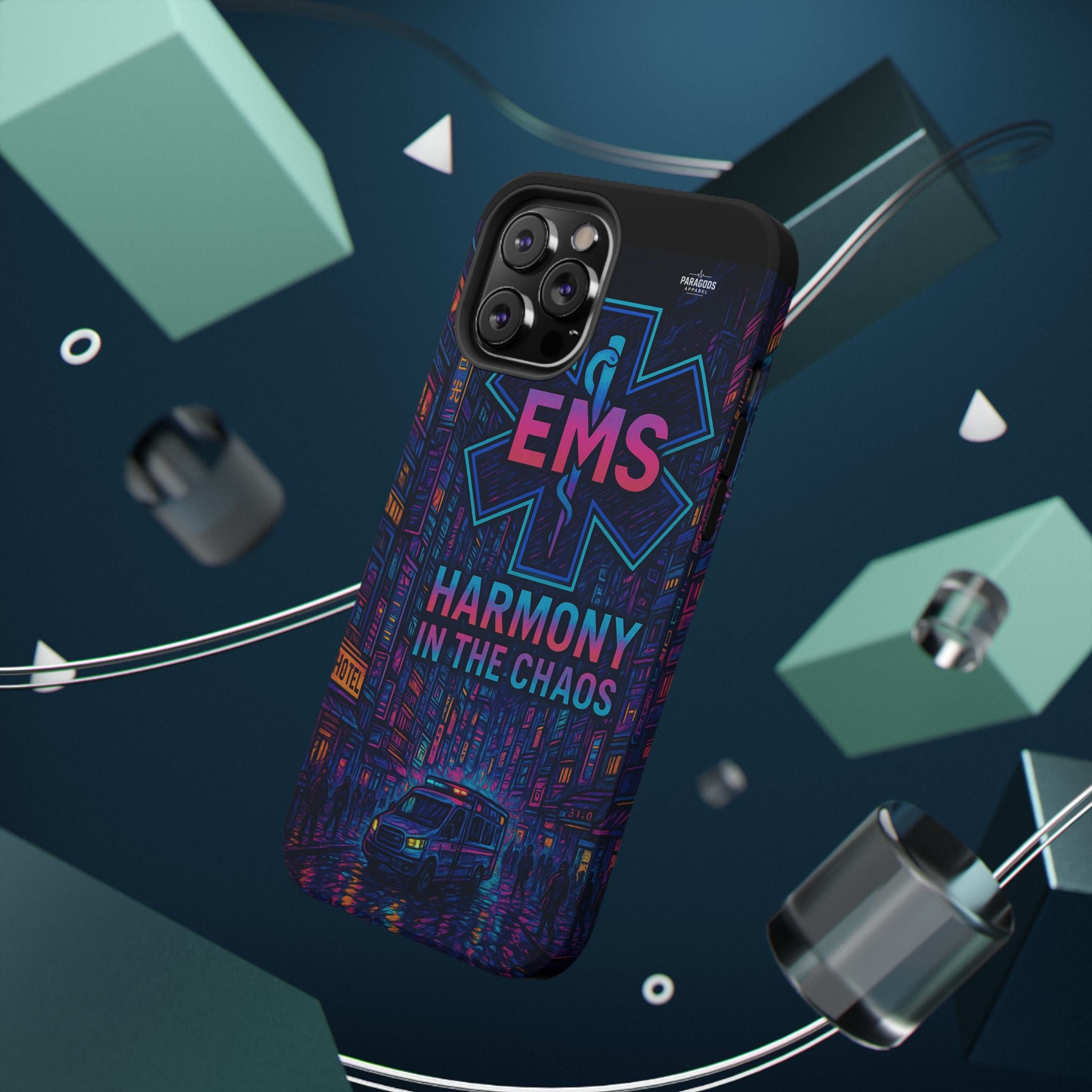 EMS Harmony in the Chaos Impact-Resistant Phone Case, Emergency Services Gift, Durable Phone Cover, Medic Accessories, EMT Merchandise
