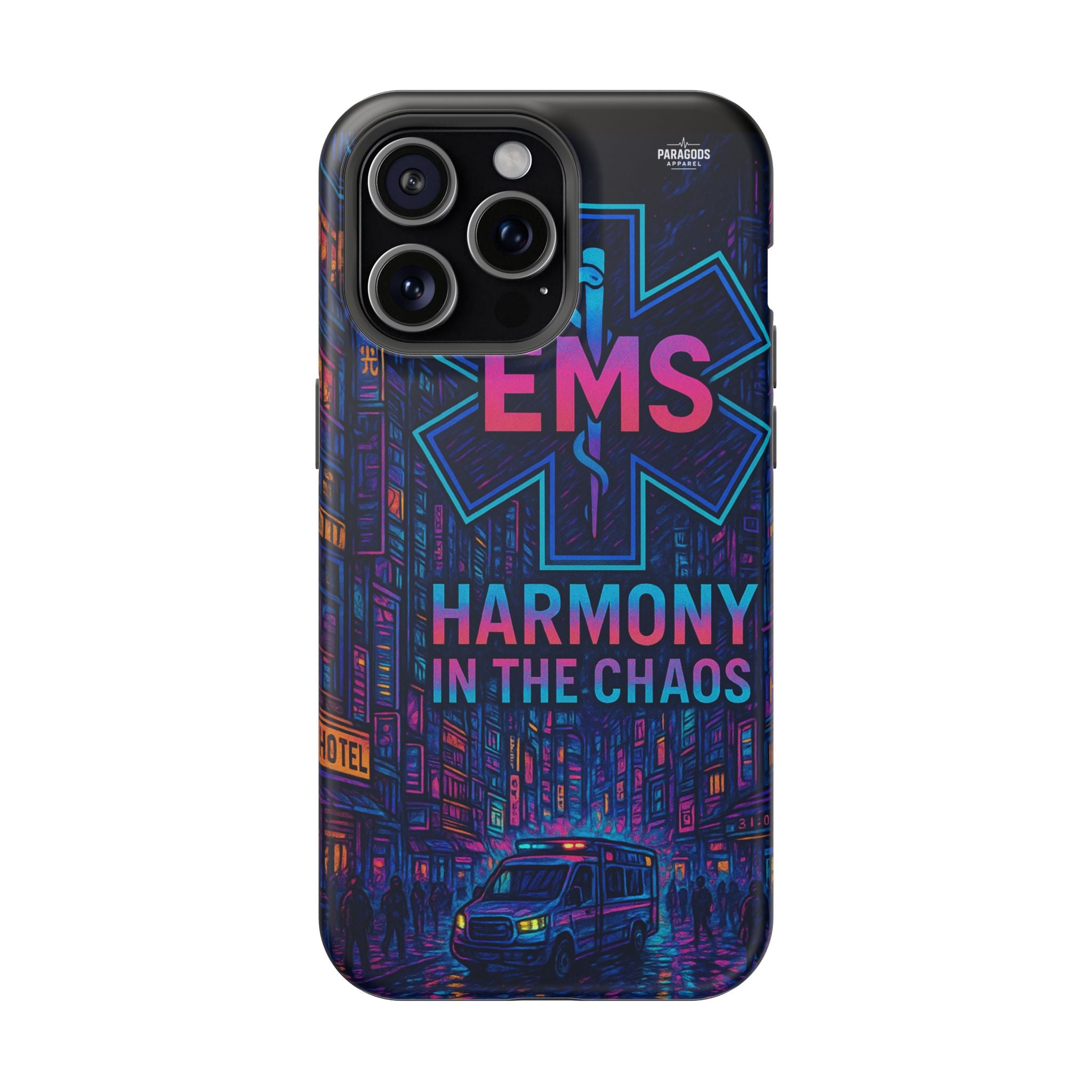 EMS Harmony in the Chaos Impact-Resistant Phone Case, Emergency Services Gift, Durable Phone Cover, Medic Accessories, EMT Merchandise