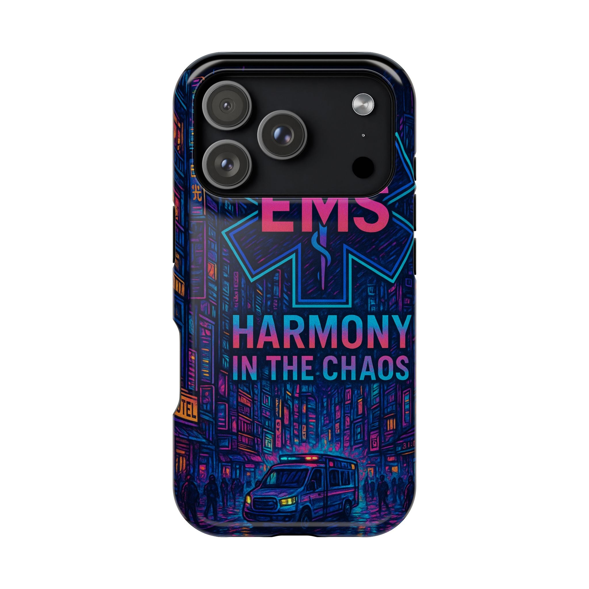 EMS Harmony in the Chaos Impact-Resistant Phone Case, Emergency Services Gift, Durable Phone Cover, Medic Accessories, EMT Merchandise