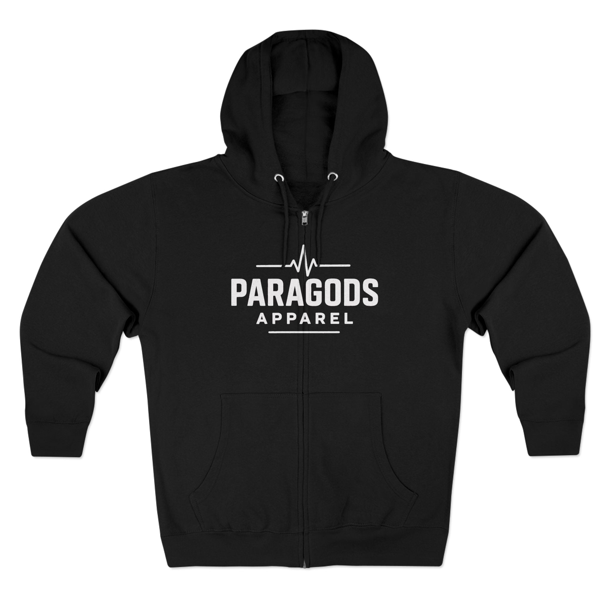 Paragods Logo Zip Hoodie with Unique Design, Casual Wear, Graphic Sweatshirt, Cozy Outerwear, Gift for Her, Gift for Him, Everyday [...]