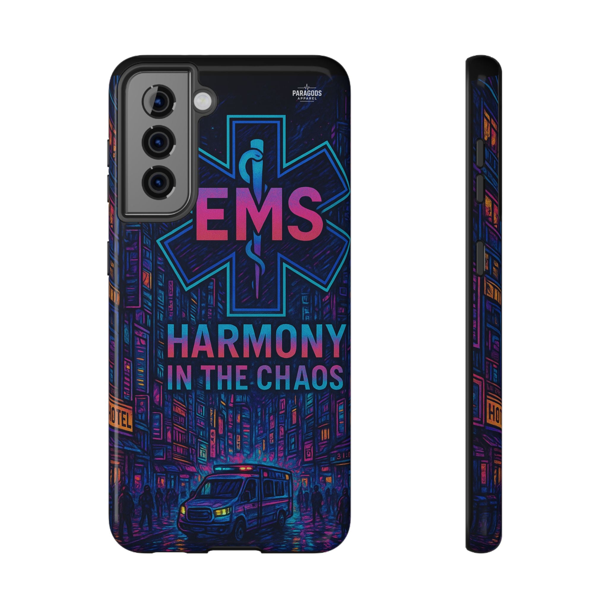 EMS Harmony in the Chaos Impact-Resistant Phone Case, Emergency Services Gift, Durable Phone Cover, Medic Accessories, EMT Merchandise