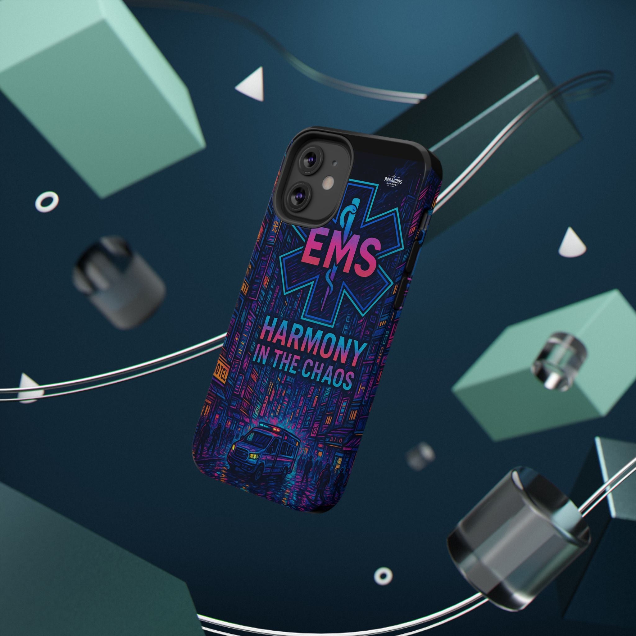 EMS Harmony in the Chaos Impact-Resistant Phone Case, Emergency Services Gift, Durable Phone Cover, Medic Accessories, EMT Merchandise