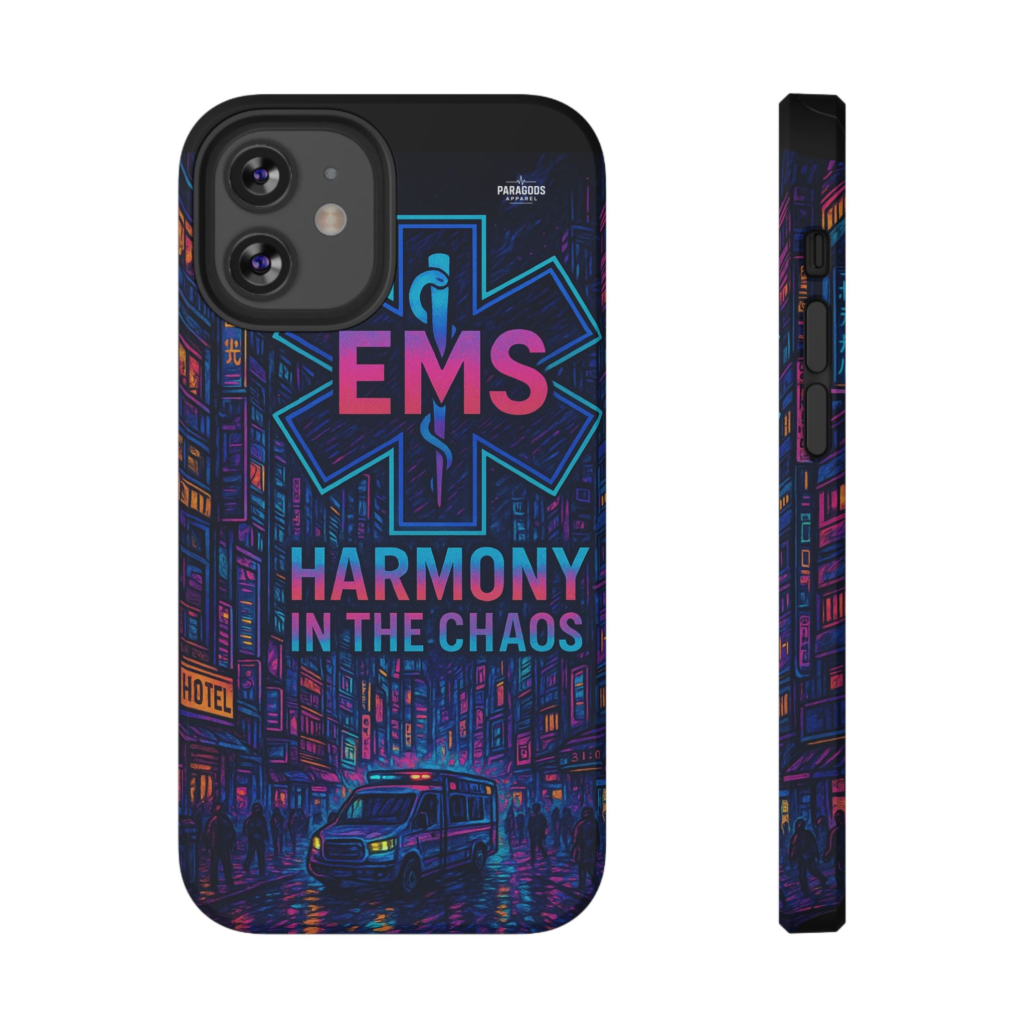 EMS Harmony in the Chaos Impact-Resistant Phone Case, Emergency Services Gift, Durable Phone Cover, Medic Accessories, EMT Merchandise
