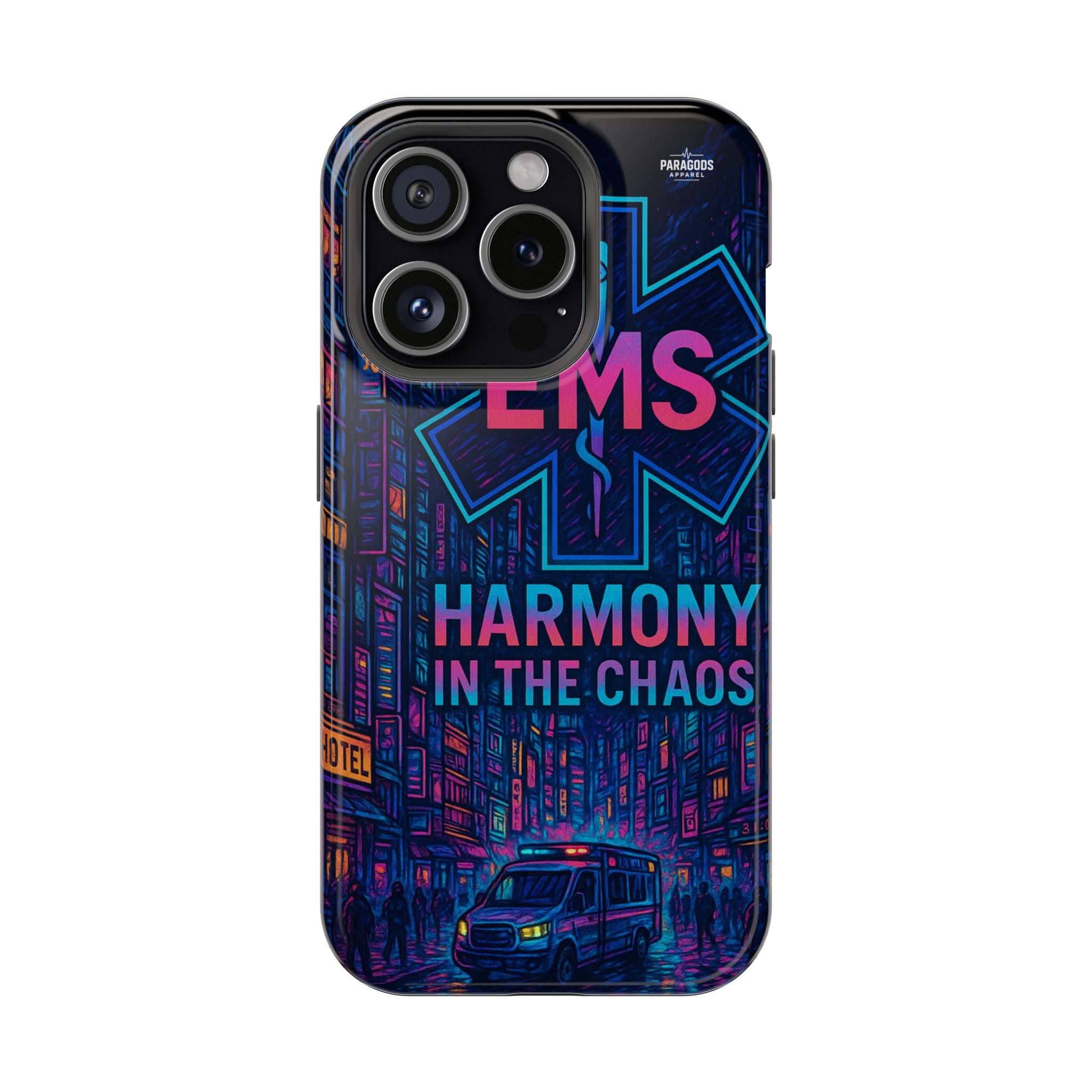 EMS Harmony in the Chaos Impact-Resistant Phone Case, Emergency Services Gift, Durable Phone Cover, Medic Accessories, EMT Merchandise