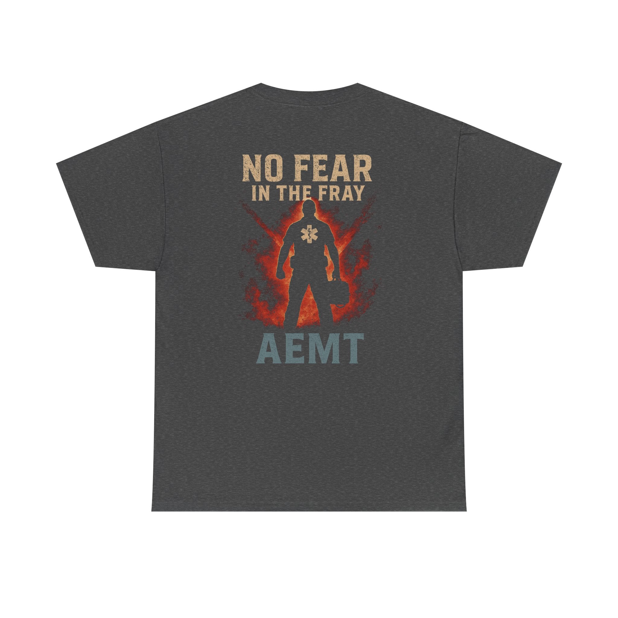 No Fear Heavy Cotton Tee for First Responders, Unisex T-Shirt, Emergency Medical Tee, Gift for EMTs, Casual Everyday Wear