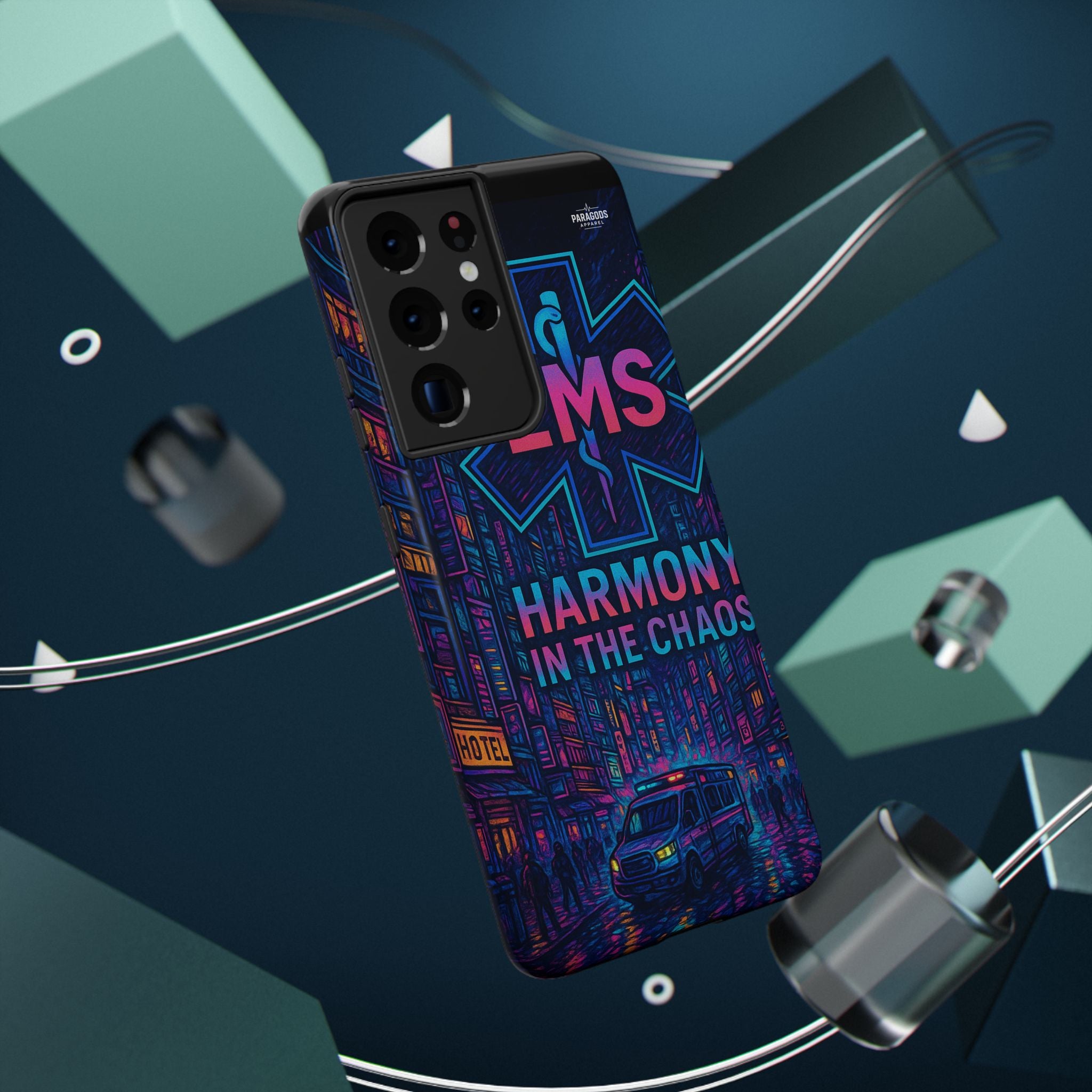 EMS Harmony in the Chaos Impact-Resistant Phone Case, Emergency Services Gift, Durable Phone Cover, Medic Accessories, EMT Merchandise