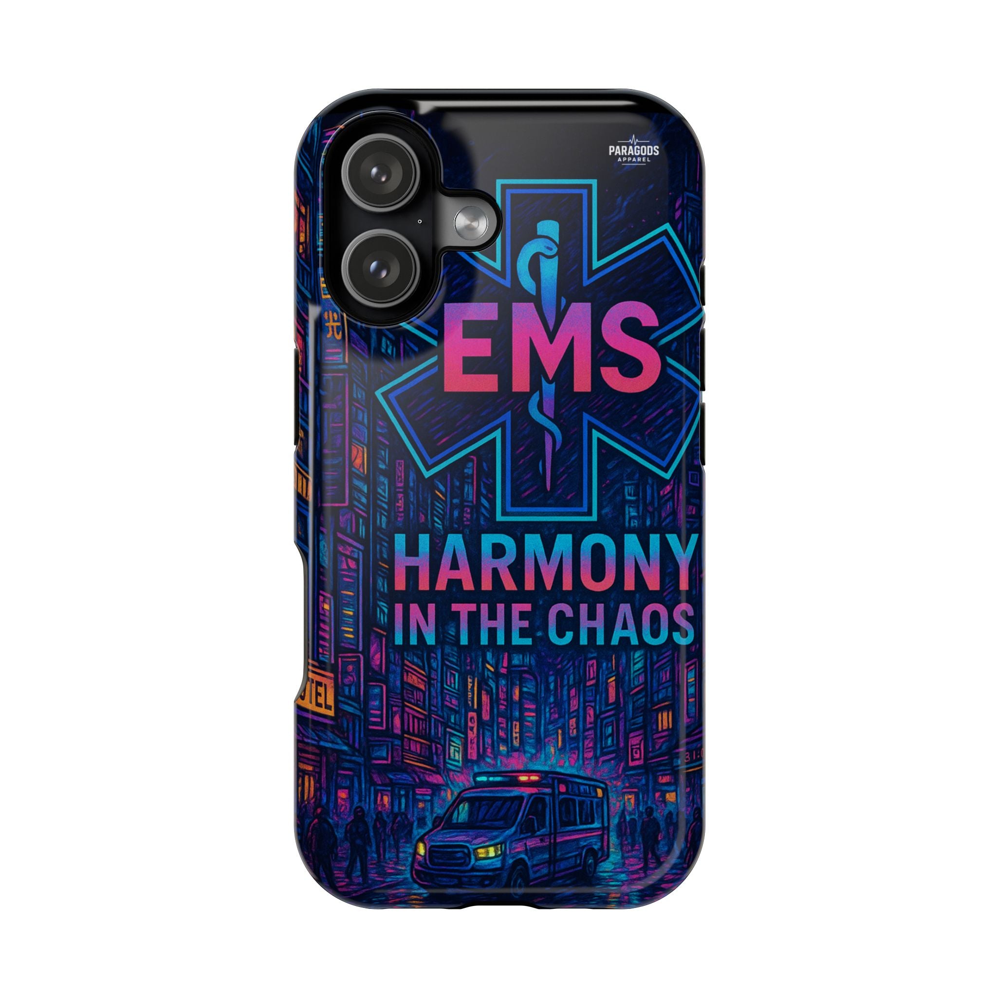 EMS Harmony in the Chaos Impact-Resistant Phone Case, Emergency Services Gift, Durable Phone Cover, Medic Accessories, EMT Merchandise
