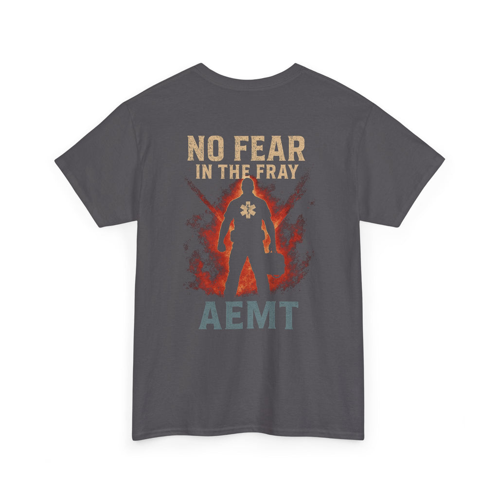 No Fear Heavy Cotton Tee for First Responders, Unisex T-Shirt, Emergency Medical Tee, Gift for EMTs, Casual Everyday Wear