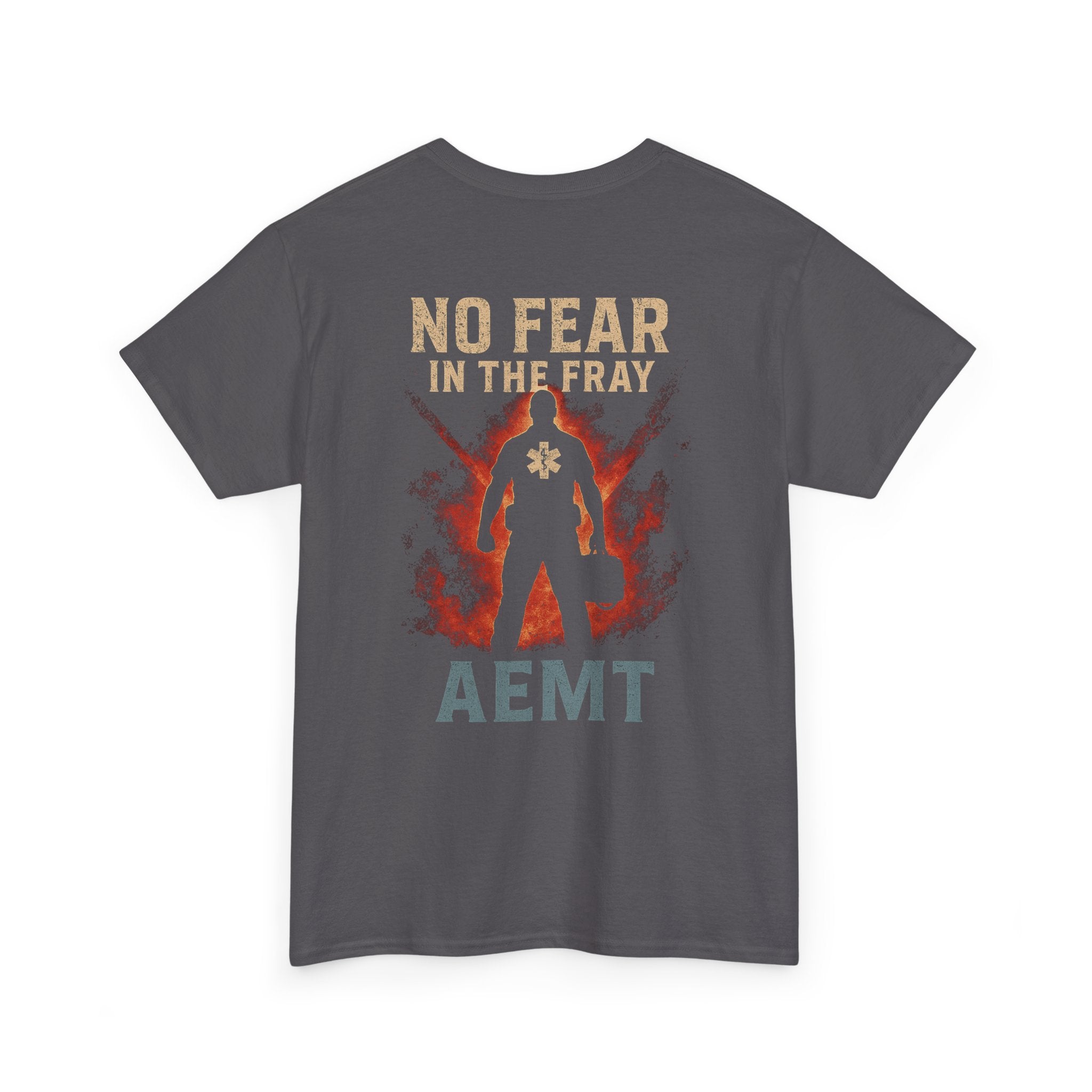 No Fear Heavy Cotton Tee for First Responders, Unisex T-Shirt, Emergency Medical Tee, Gift for EMTs, Casual Everyday Wear