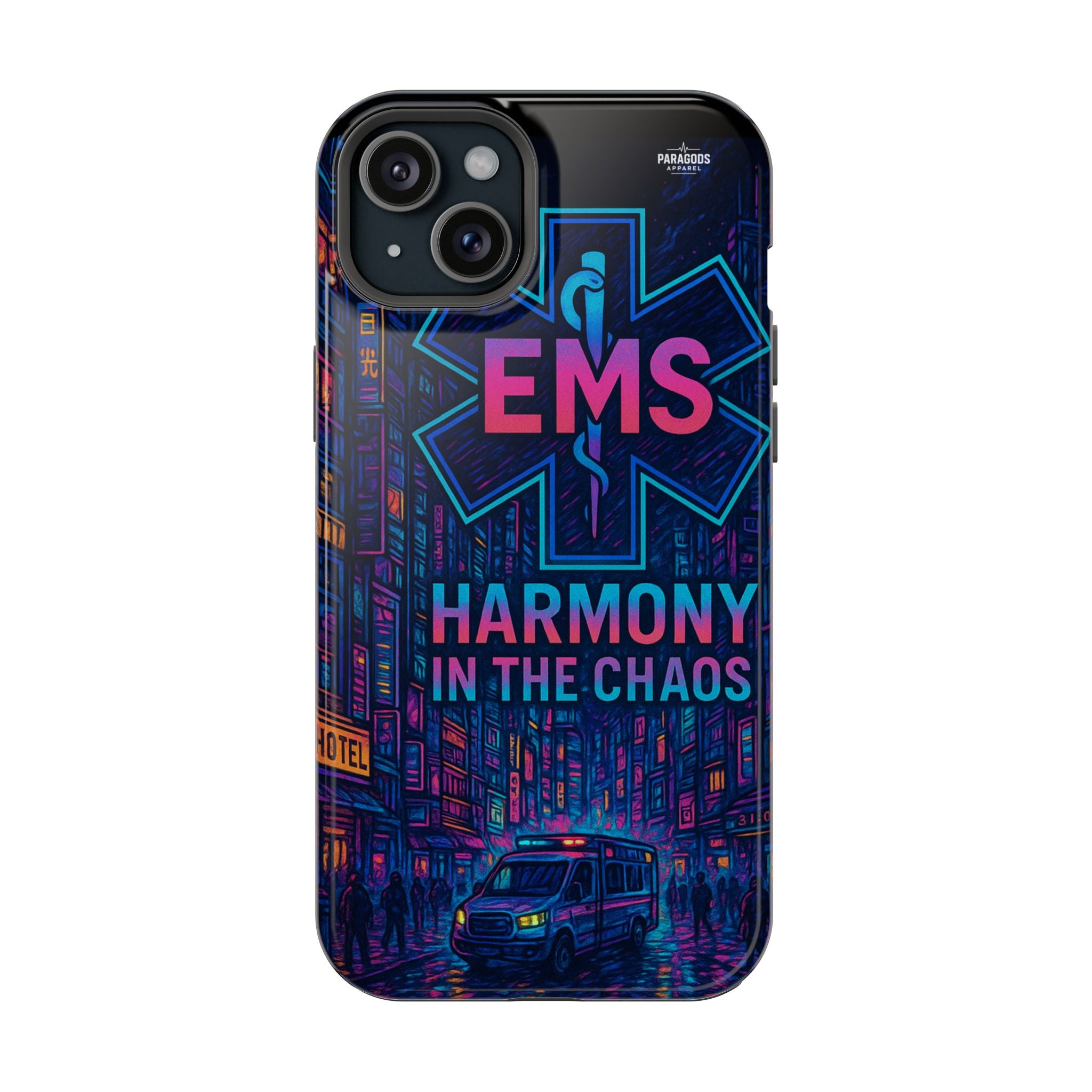 EMS Harmony in the Chaos Impact-Resistant Phone Case, Emergency Services Gift, Durable Phone Cover, Medic Accessories, EMT Merchandise