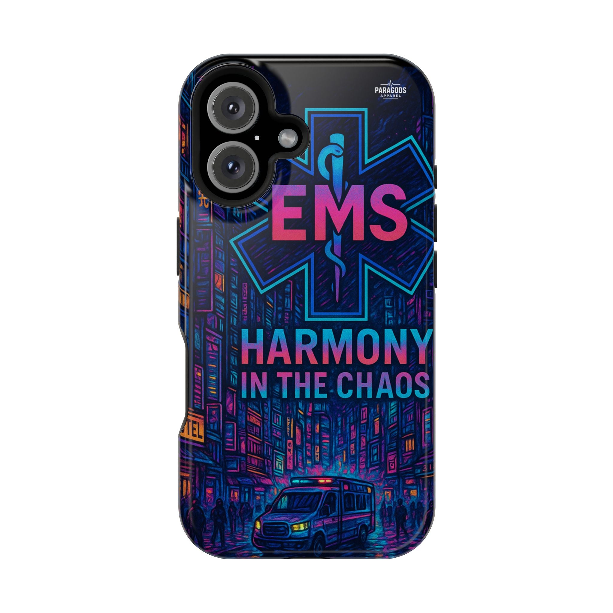 EMS Harmony in the Chaos Impact-Resistant Phone Case, Emergency Services Gift, Durable Phone Cover, Medic Accessories, EMT Merchandise