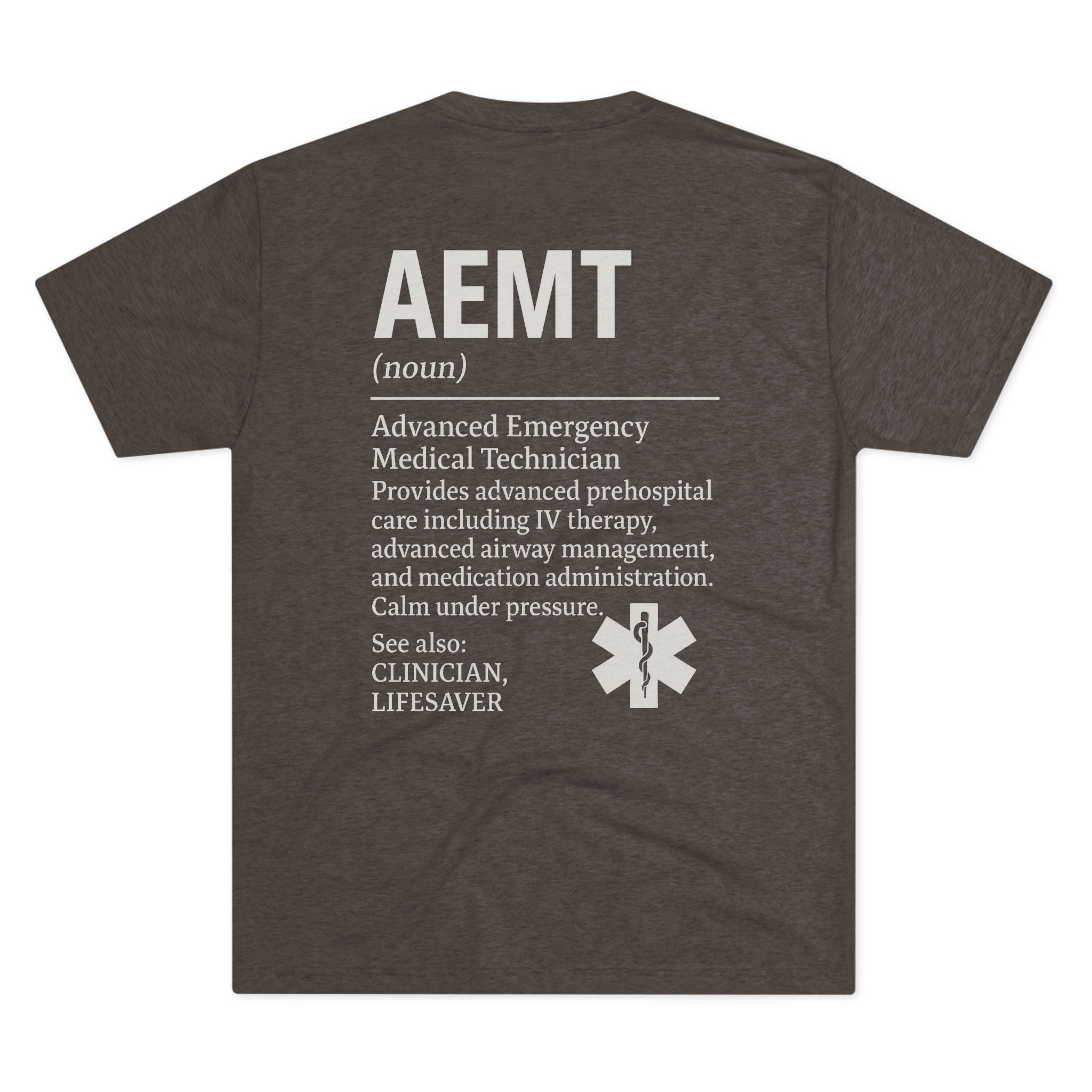 Advanced Emergency Medical Technician Tribute Tee, Healthcare Worker Gift, Paramedic Apparel, First Responder Shirt, EMS Pride T-Shirt