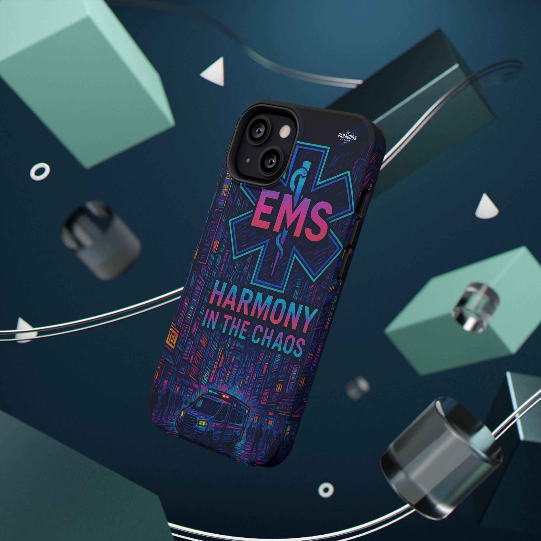 EMS Harmony in the Chaos Impact-Resistant Phone Case, Emergency Services Gift, Durable Phone Cover, Medic Accessories, EMT Merchandise
