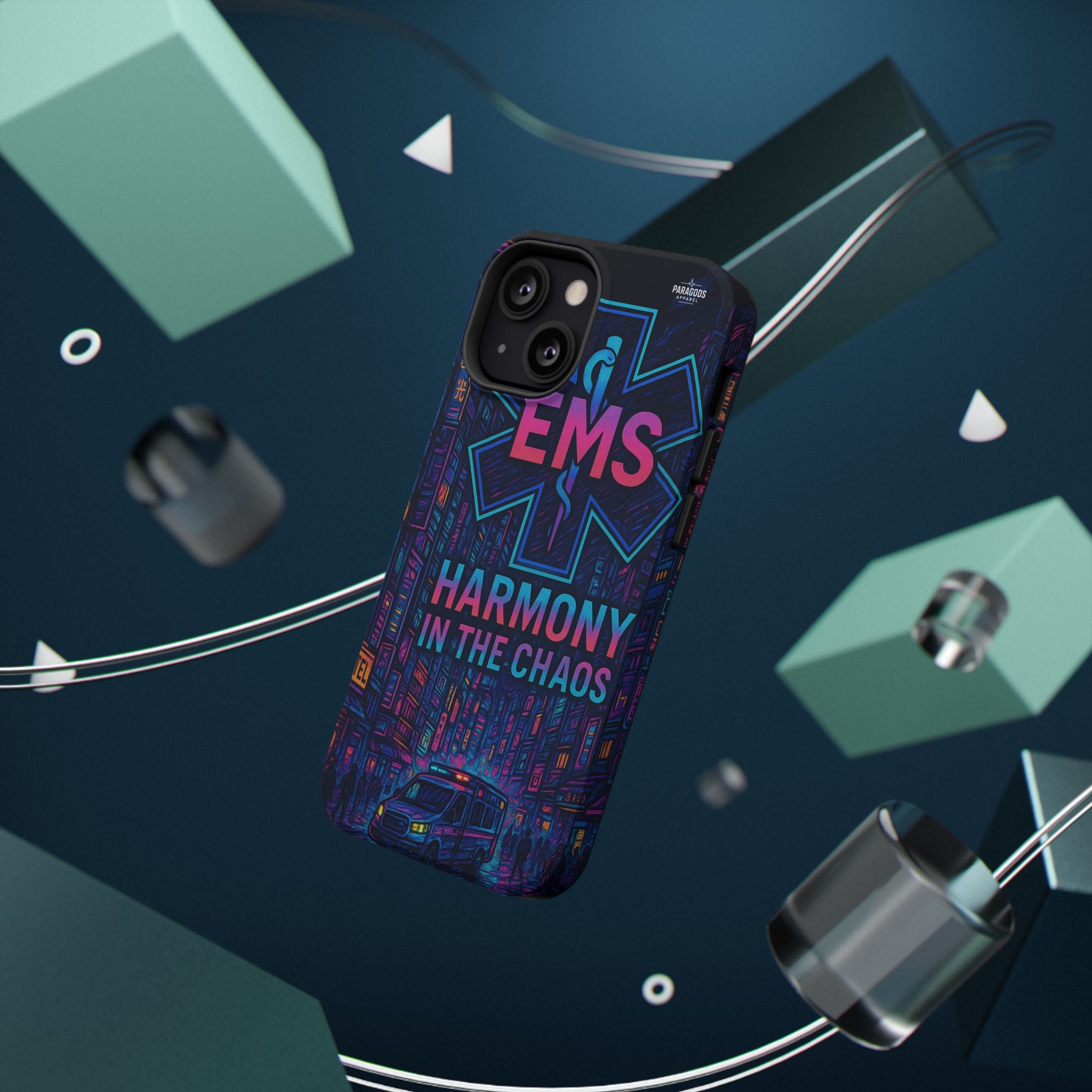 EMS Harmony in the Chaos Impact-Resistant Phone Case, Emergency Services Gift, Durable Phone Cover, Medic Accessories, EMT Merchandise