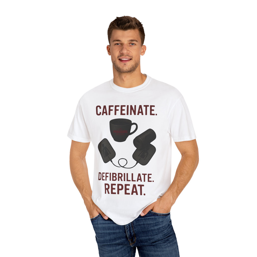 EMS Caffeinate Defibrillate Repeat Unisex T-shirt