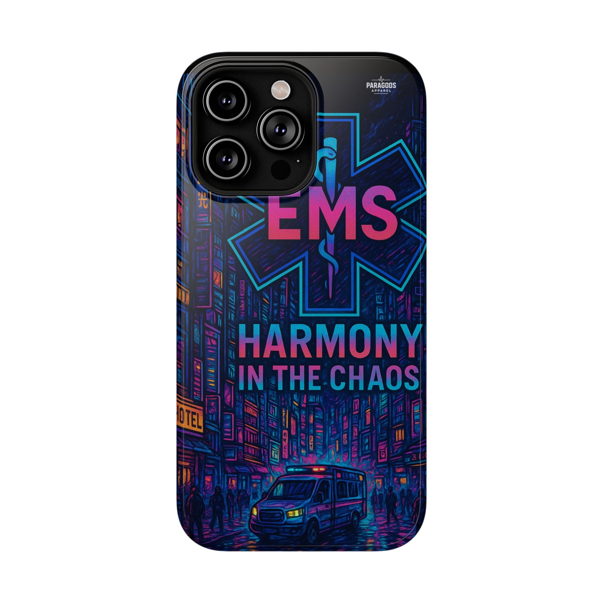 EMS Harmony in the Chaos Impact-Resistant Phone Case, Emergency Services Gift, Durable Phone Cover, Medic Accessories, EMT Merchandise